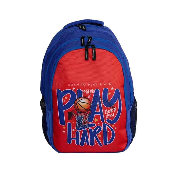 Echo Boomers Playhard Design Printed Backpack| 19 Inch Compartment