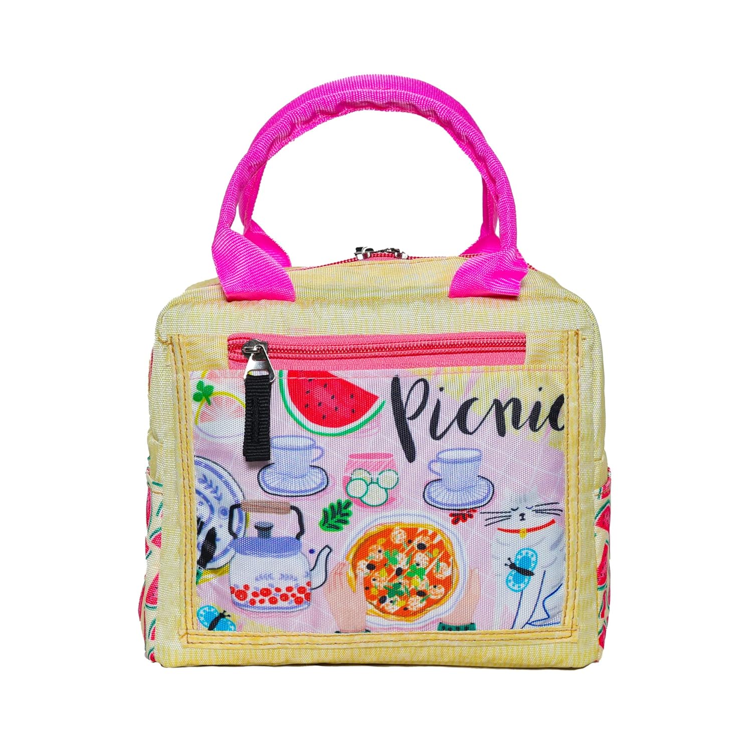 Echo Boomers Picnic Printed Insulated Lunch Bag, Tiffin and Food Stora