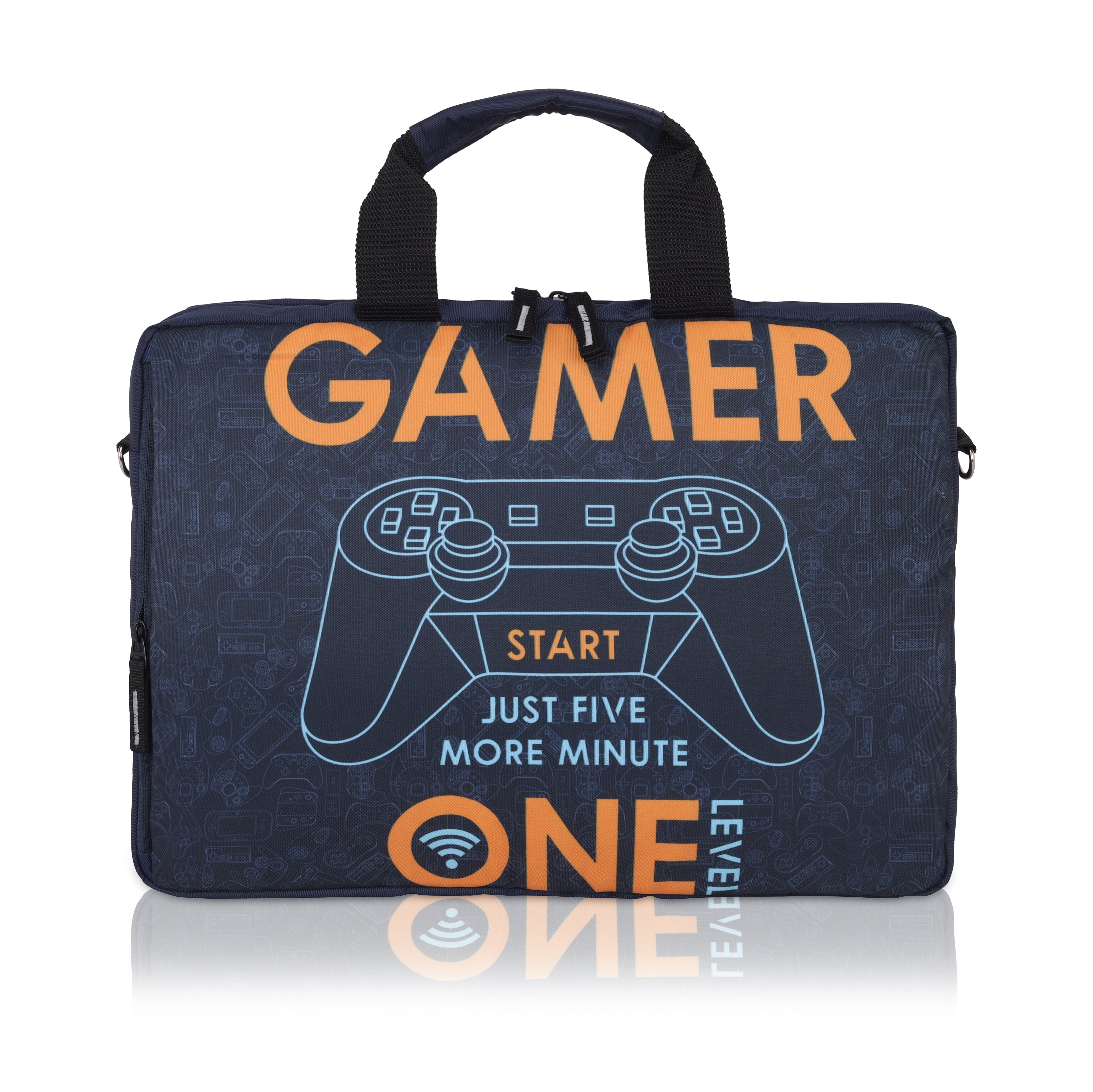 Echo Boomers Gamer-Themed Laptop Sling Bag – 15 Inch Stylish & Durable Office/School Bag with Game Controller Print for Teens & Boys