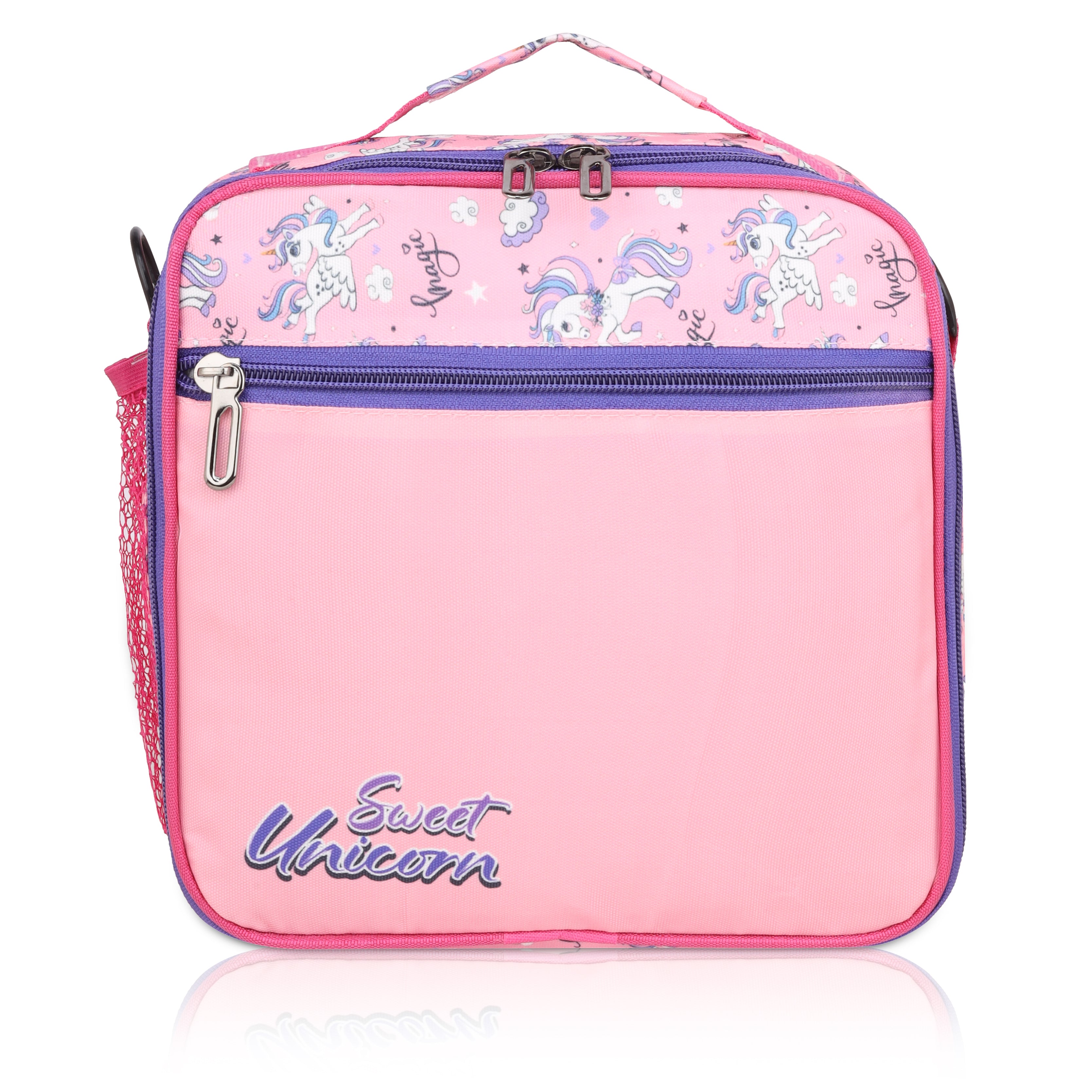 Echo Boomers Premium Sweet Unicorn Pint Lunch Bag – Stylish, Lightweight, Attractive, & Durable Meal Companion and versatile bag(Pink).