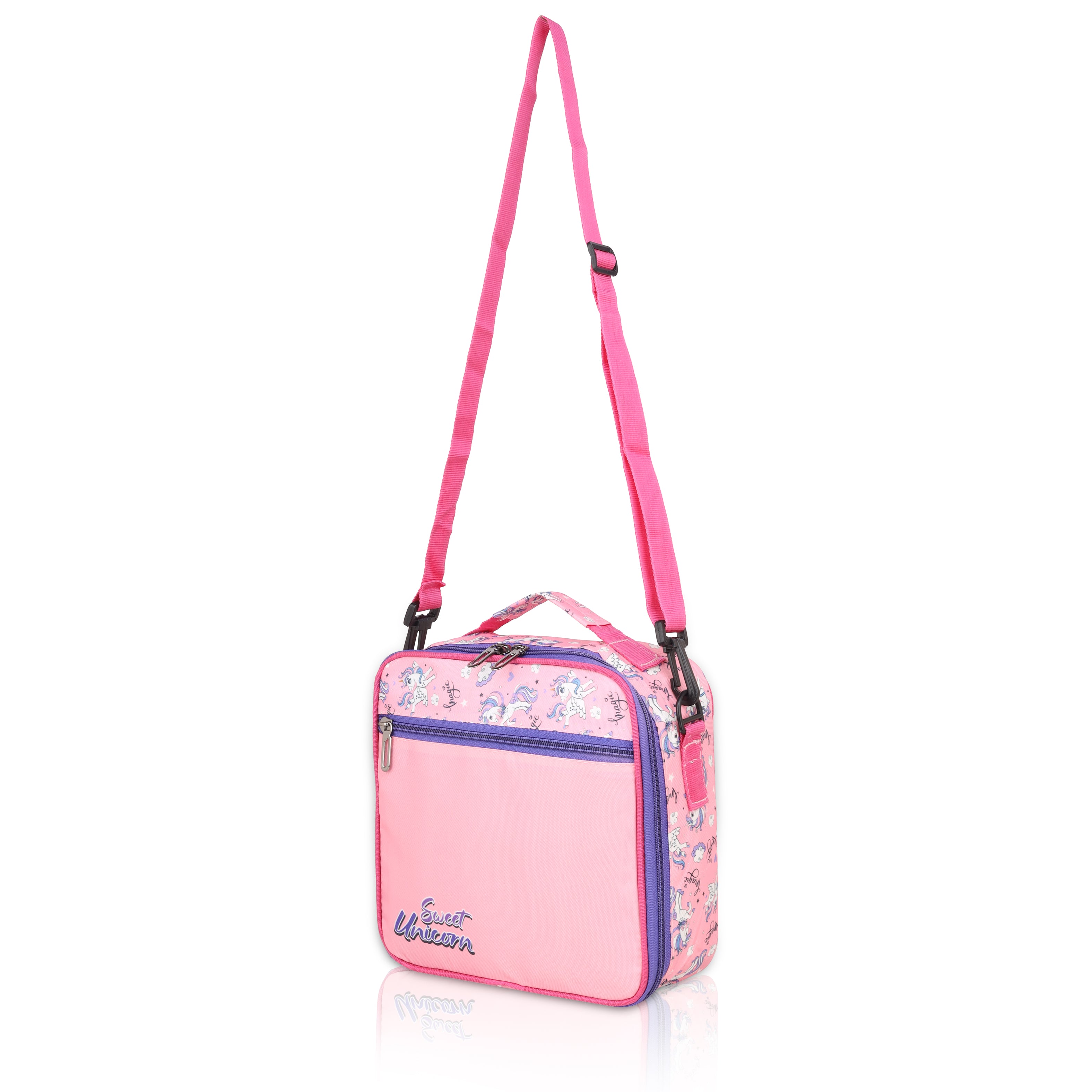 Echo Boomers Premium Sweet Unicorn Pint Lunch Bag – Stylish, Lightweight, Attractive, & Durable Meal Companion and versatile bag(Pink).