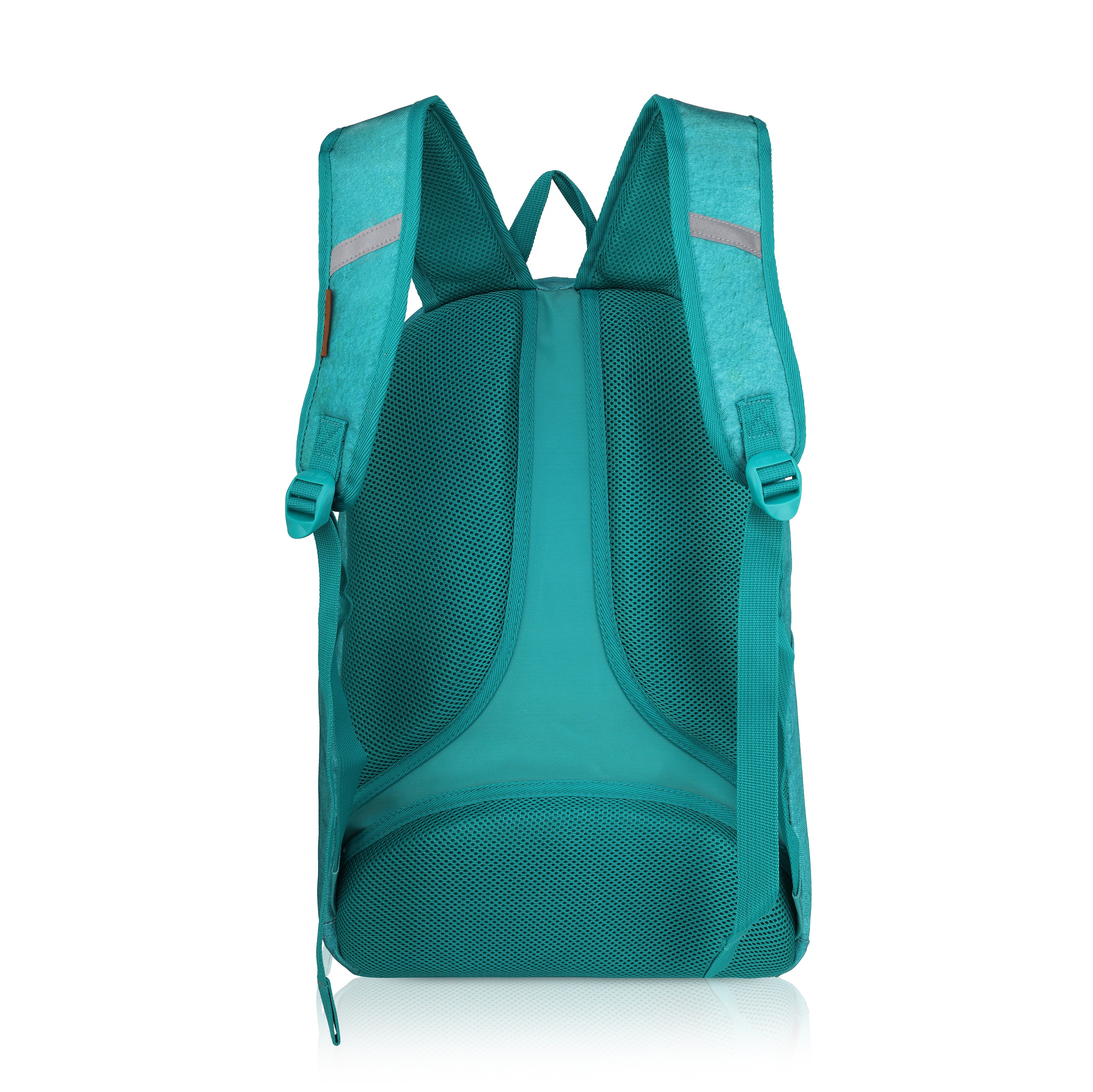 Echo Boomers Glossy Bird Backpack – Water-Resistant Stylish Bag with 3 Compartments, Bottle Holder, Detachable Pouch & Padded Straps – School & Travel Bag (AQUA)