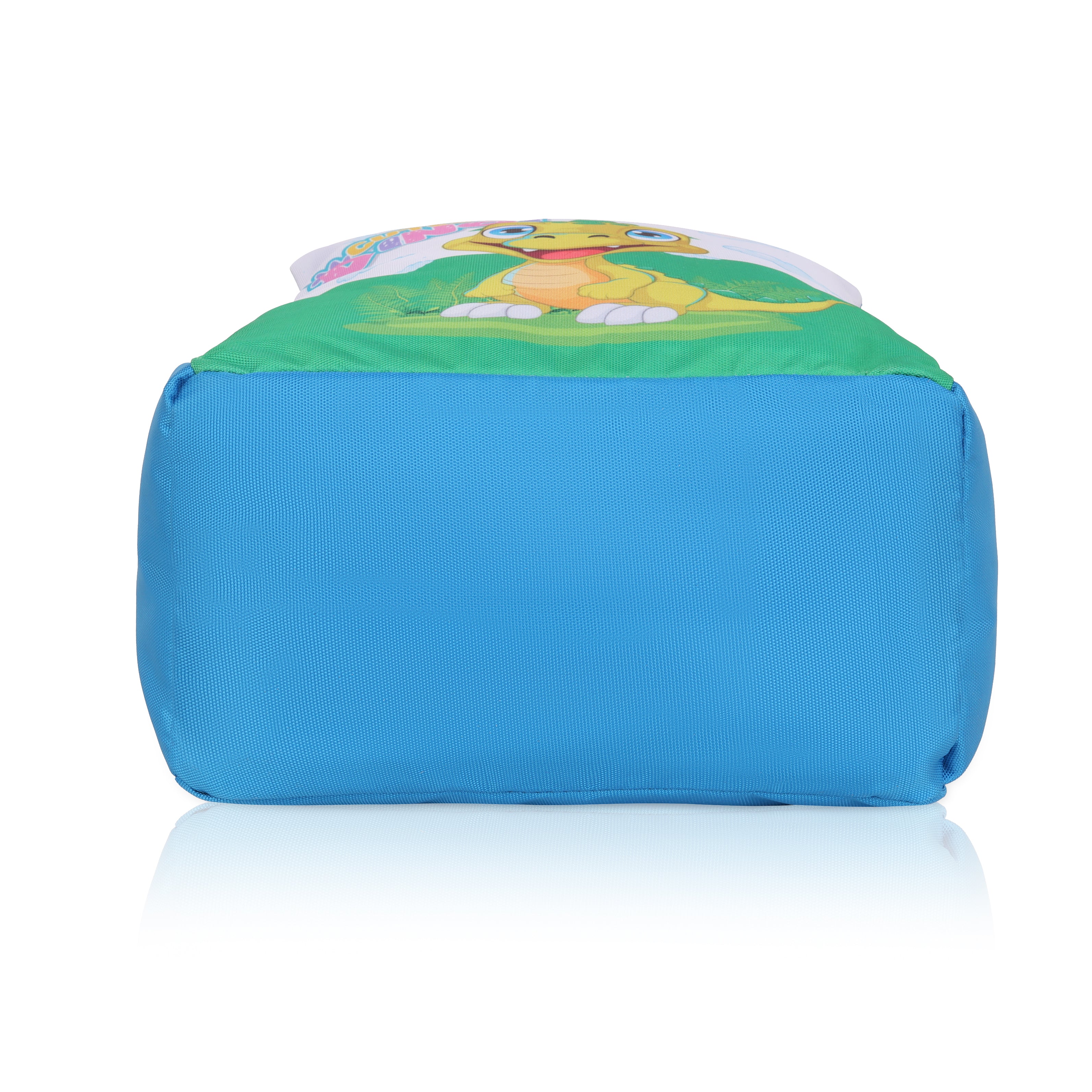 Echo Boomers Cutest Dino Print Sky Blue Lunch Bag for Kids | Stylish, Lightweight & Durable | School, Travel & Picnic Use | Premium Zipper, Sturdy Handle, Easy to Clean