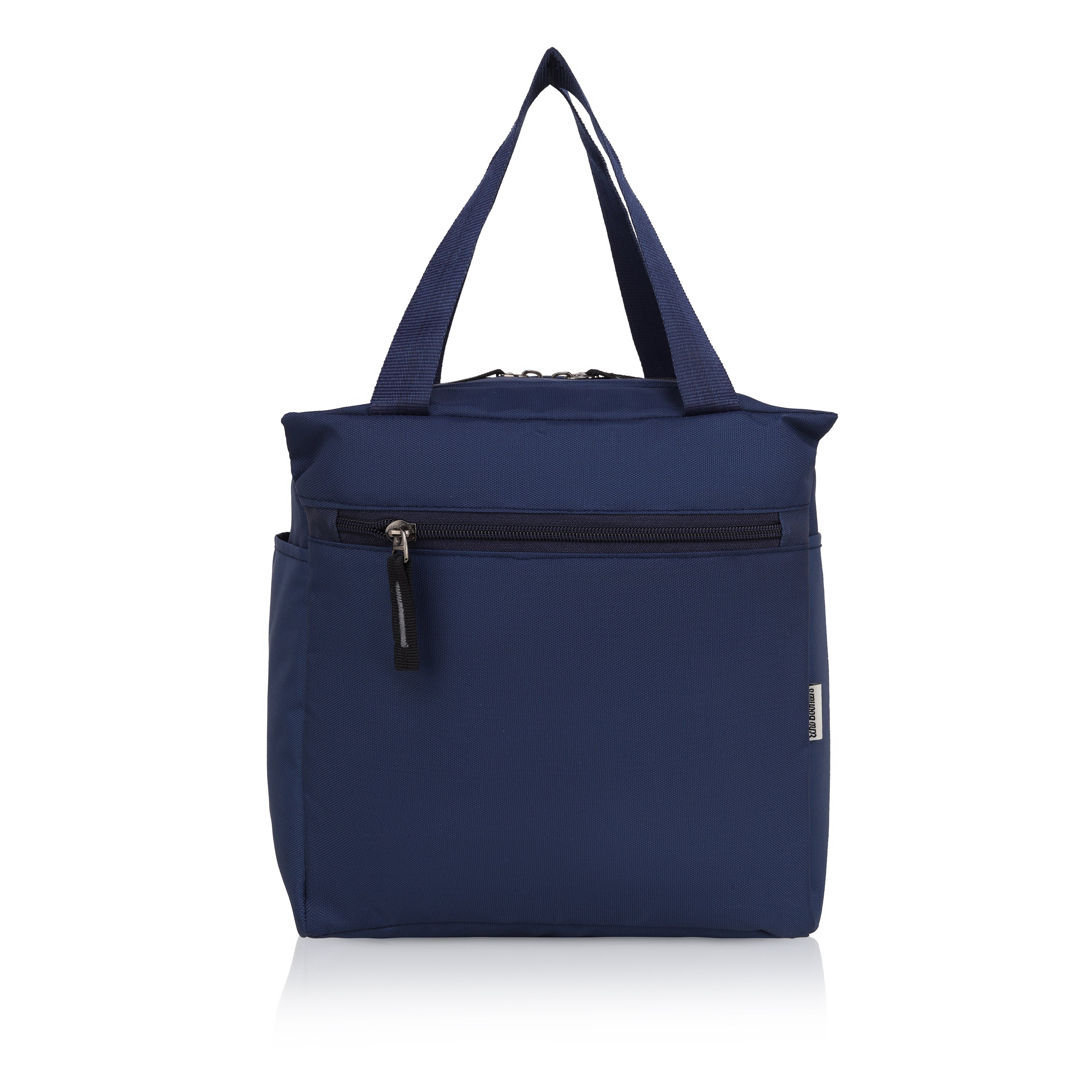 Echo Boomers Play Well Football Print Navy Lunch Bag for Kids | Stylish, Lightweight & Durable | School, Travel & Picnic Use | Premium Zipper, Sturdy Handle, Easy to Clean