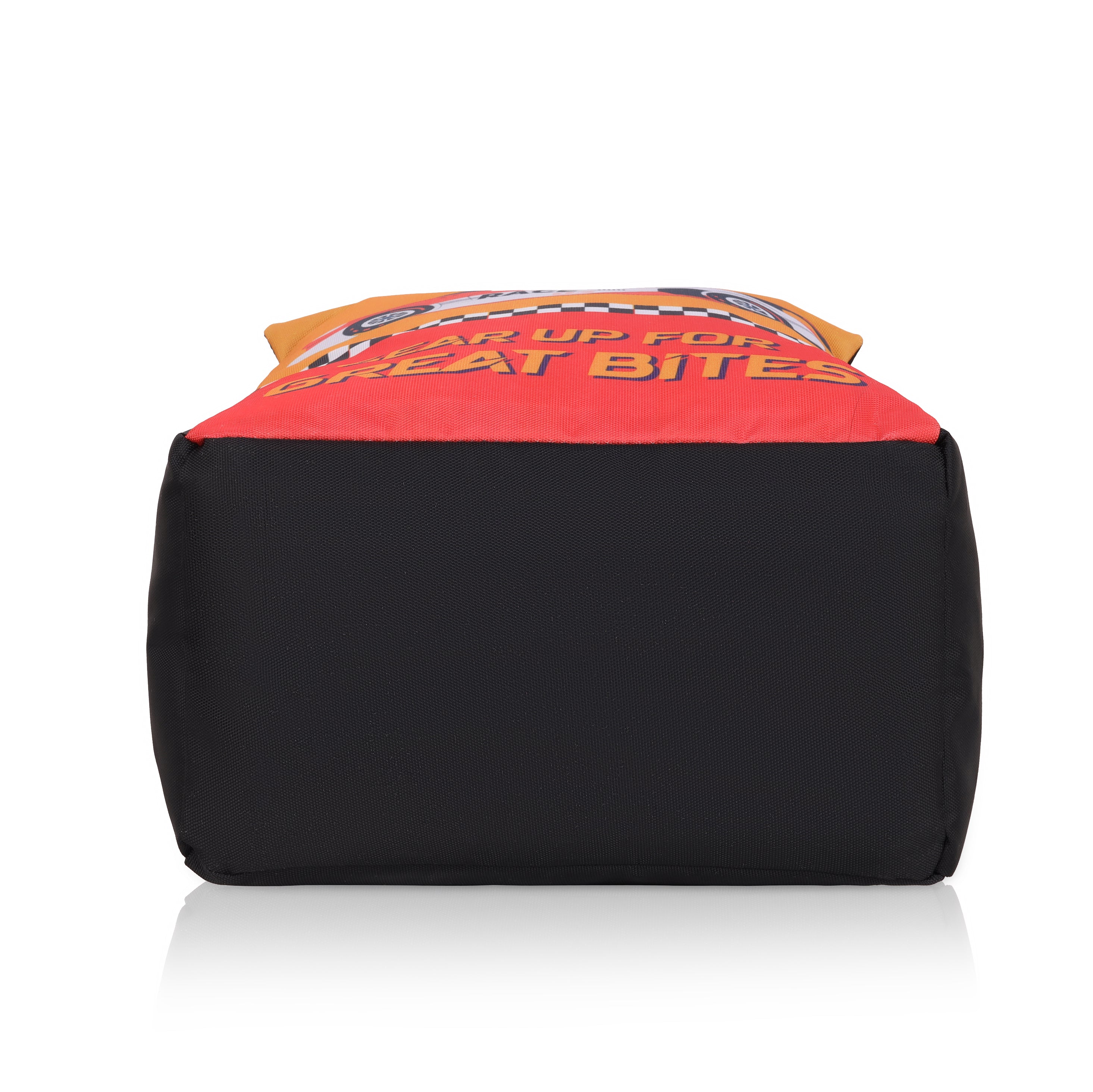Echo Boomers Gear Up for Great Bites Race Car Black Lunch Bag for Kids | Stylish, Lightweight & Durable | School, Travel & Picnic Use | Premium Zipper, Sturdy Handle, Easy to Clean