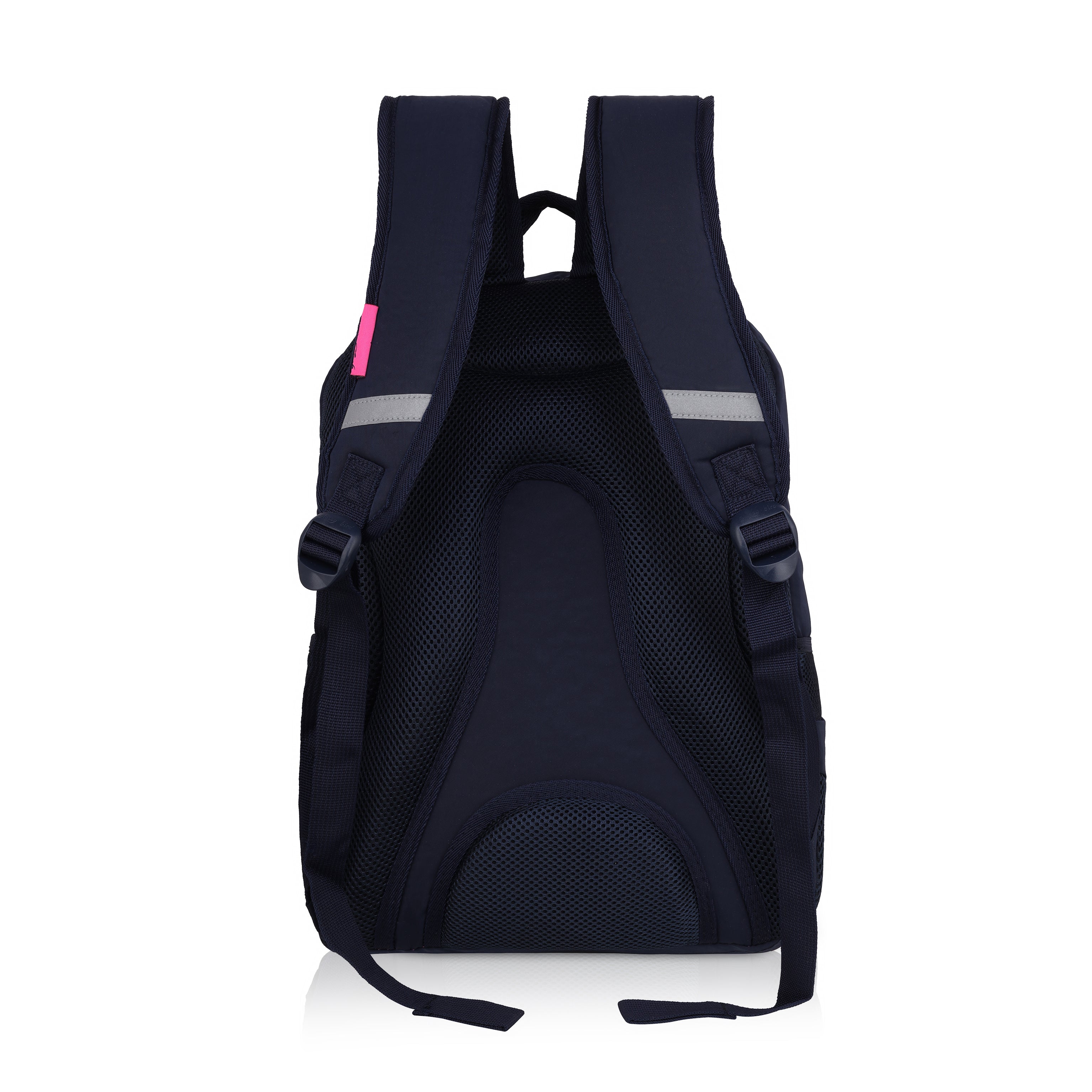 Echo Boomers Glossy Bird Backpack (PINK) – Water-Resistant Unisex Bag with 4 Compartments, Detachable Pouch, Bottle Holder & Padded Straps – School, College, Work & Travel Bag