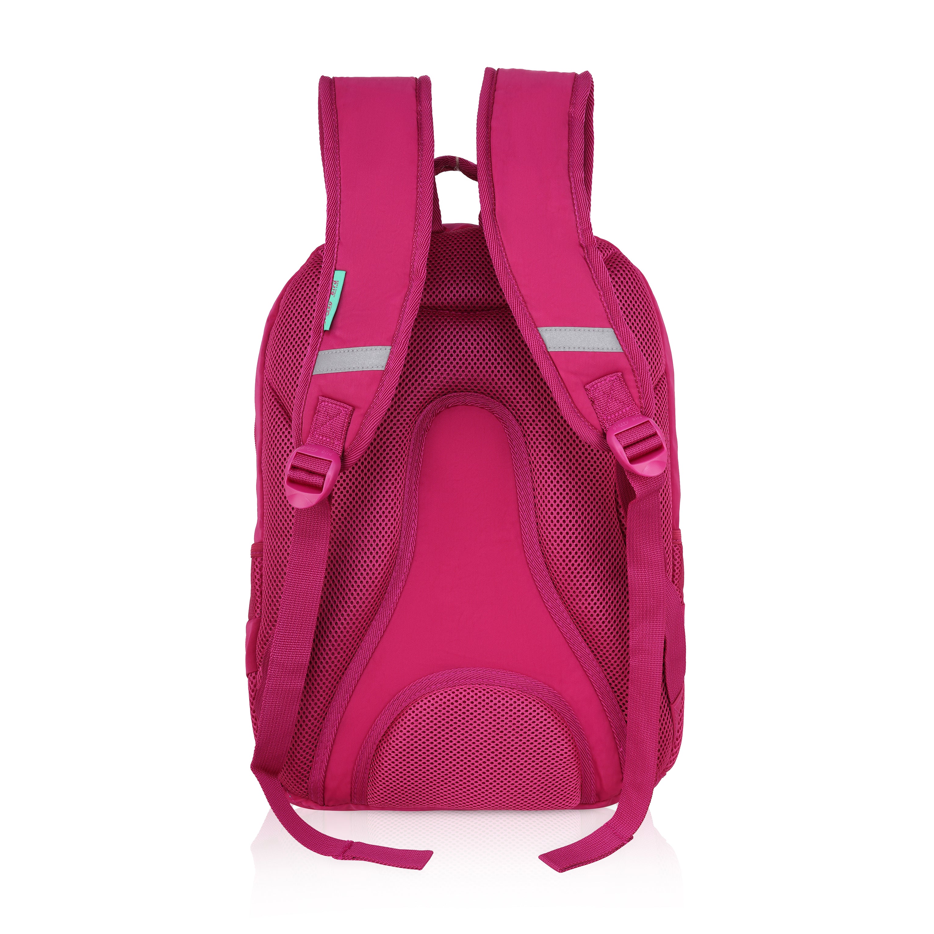 Echo Boomers Glossy Bird Backpack (PINK) – Water-Resistant Unisex Bag with 4 Compartments, Detachable Pouch, Bottle Holder & Padded Straps – School, College, Work & Travel Bag