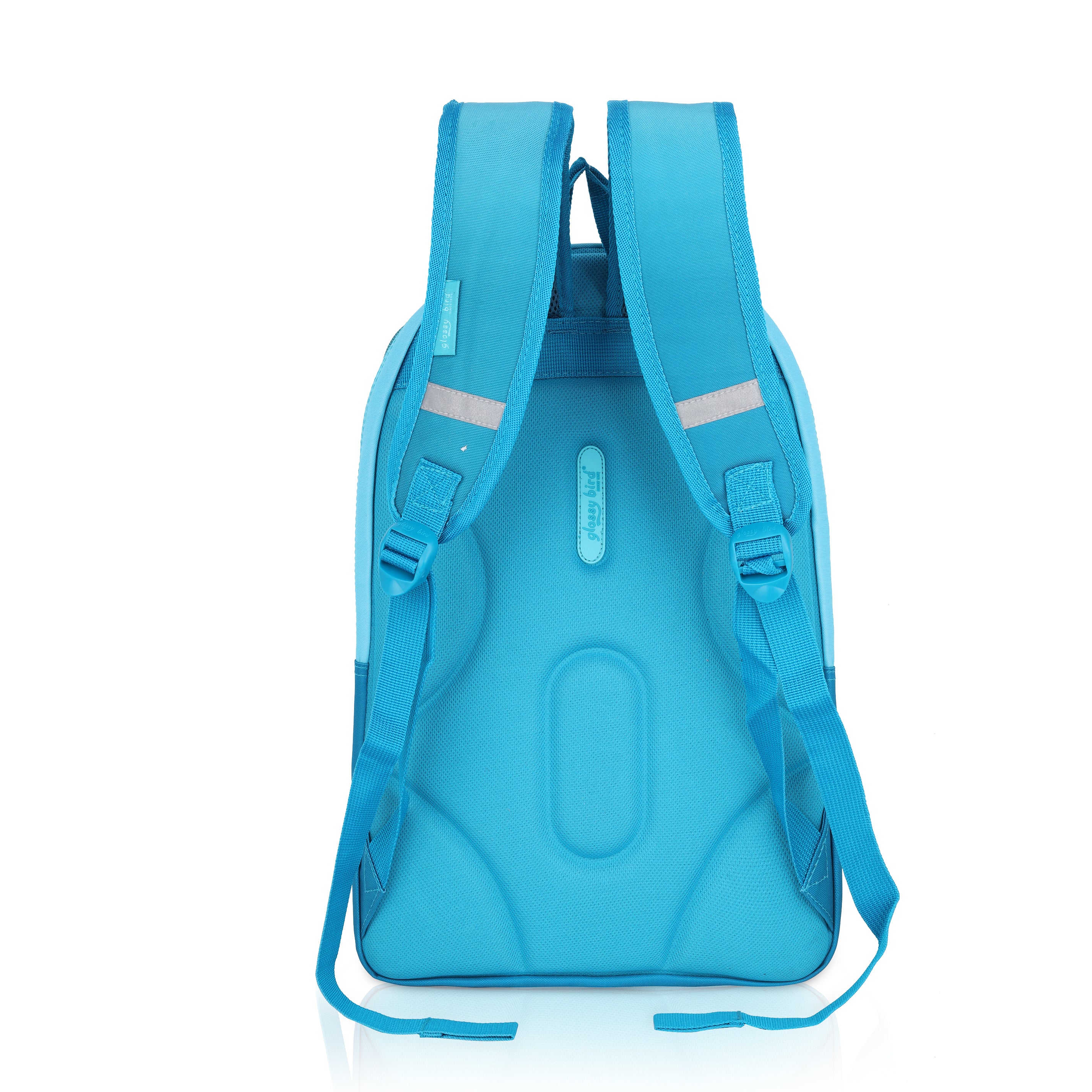 Echo Boomers Glossy Bird Backpack with Pouch – Casual Backpack with Compartments, Front Pocket, Bottle Holder – Ideal for School, College, Travel – Boys, Girls, Men, Women (Pink)