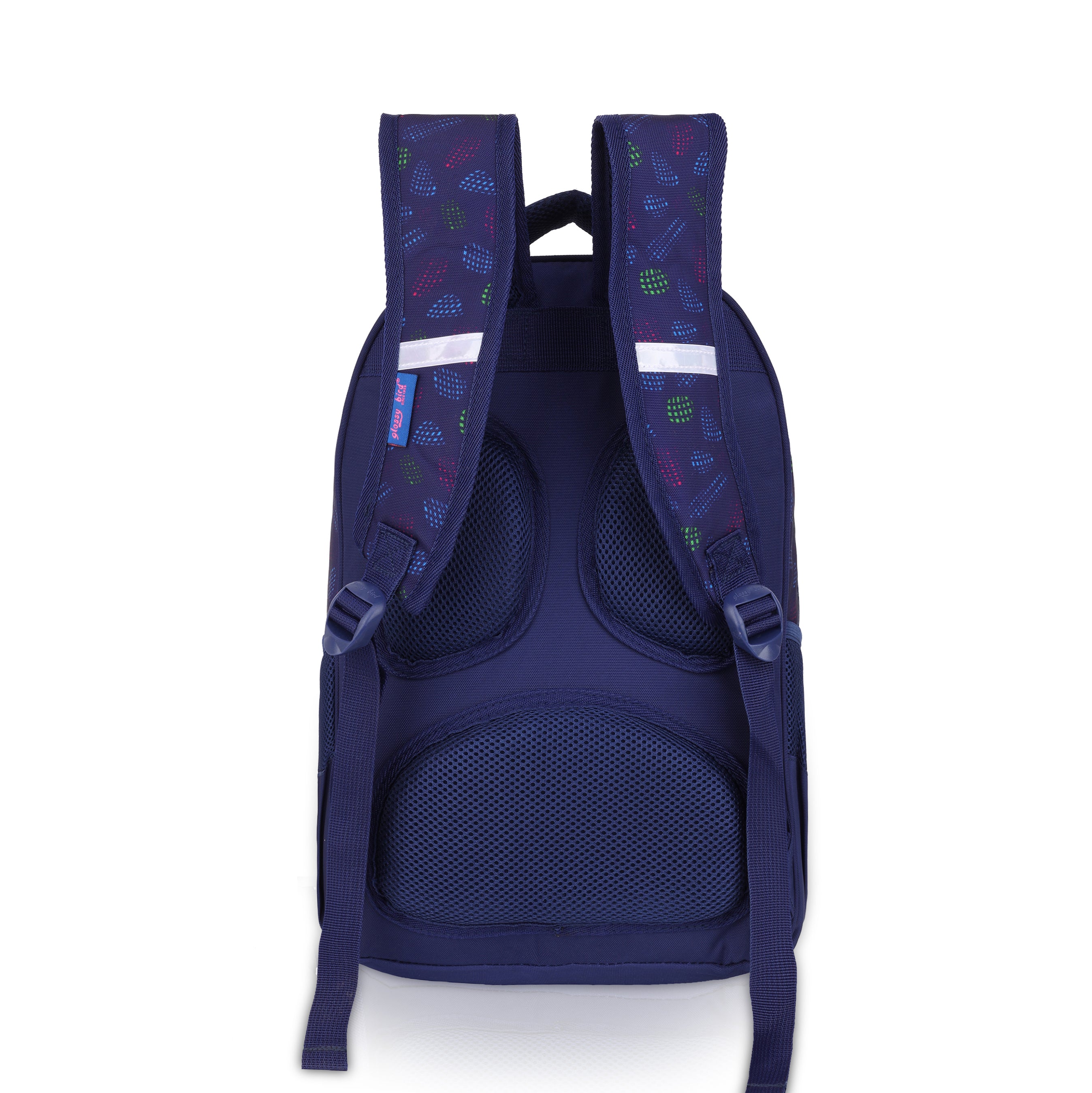 Echo Boomers Glossy Bird Backpack (BLACK) – Lightweight Water-Resistant School Bag for Girls & Boys with Detachable Pouch & Bottle Holder – Stylish Multi-Pocket Travel Backpack