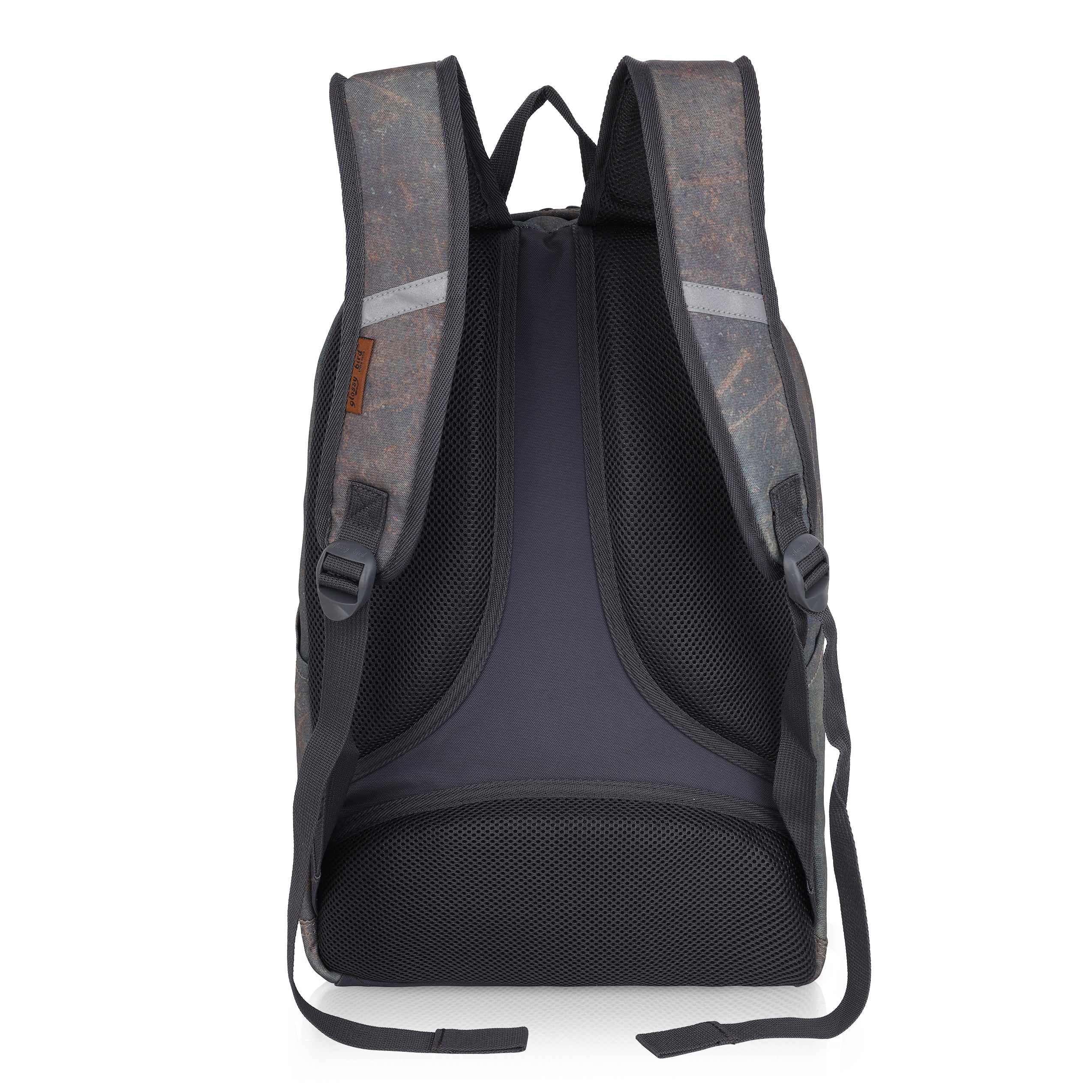 Echo Boomers Glossy Bird Backpack – Water-Resistant Stylish Bag with 3 Compartments, Bottle Holder, Detachable Pouch & Padded Straps – School & Travel Bag (AQUA)