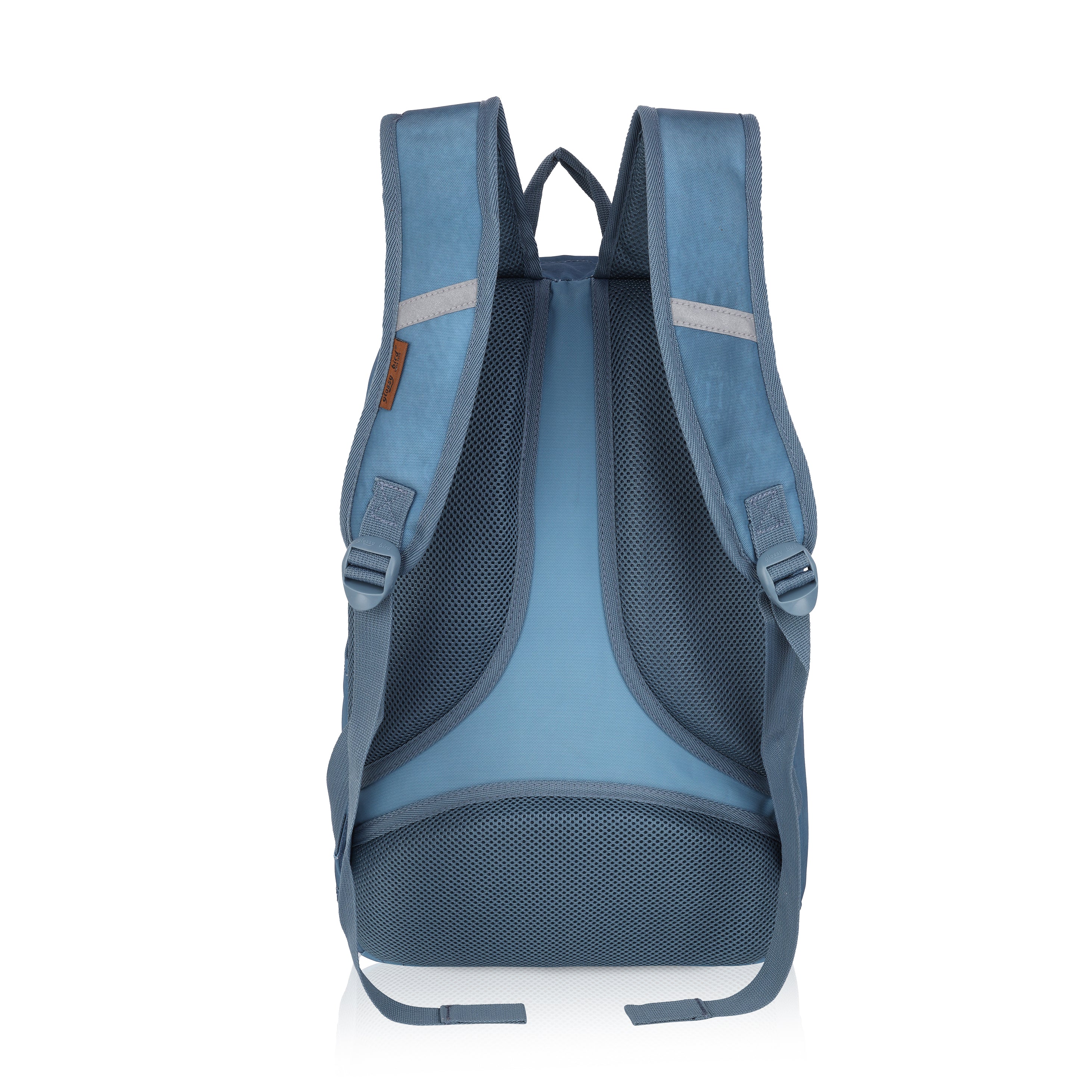 Echo Boomers Glossy Bird Backpack – Water-Resistant Stylish Bag with 3 Compartments, Bottle Holder, Detachable Pouch & Padded Straps – School & Travel Bag (AQUA)