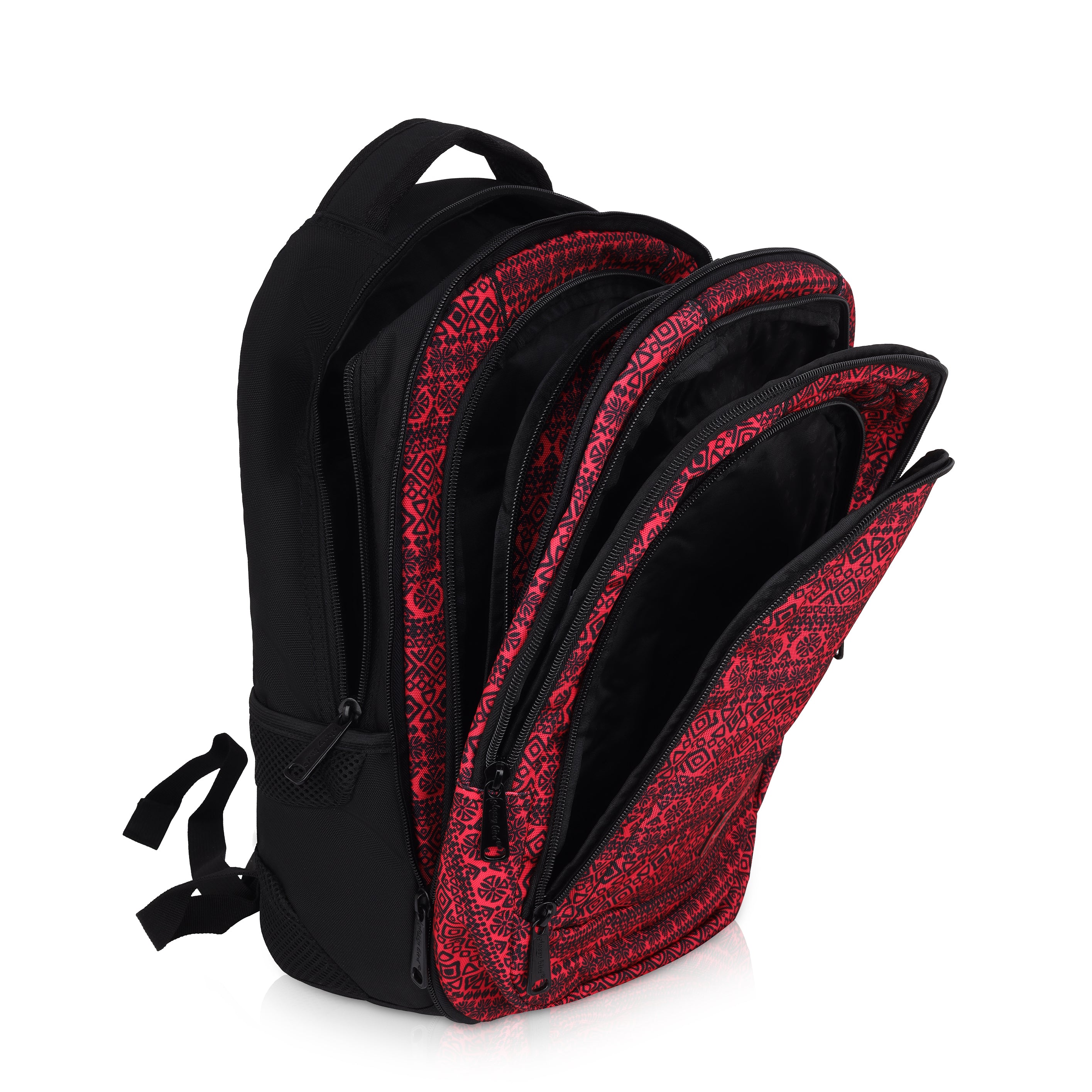 Echo Boomers Glossy Bird Unisex Backpack for School, Office & Travel – Water-Resistant, Lightweight Bag with 4 Compartments, Bottle Holder, Detachable Pouch & Ergonomic Straps (Purple)