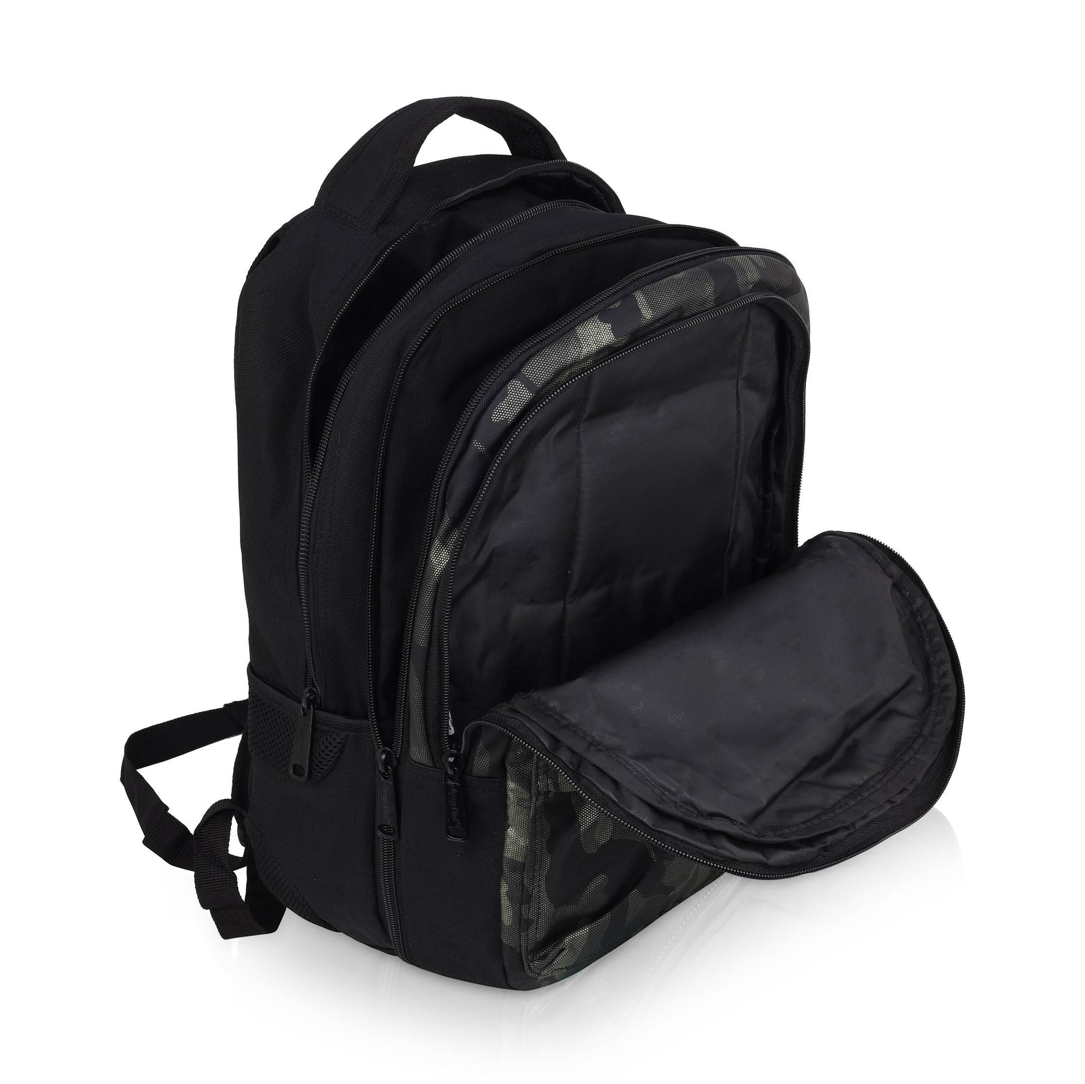Echo Boomers Glossy Bird Backpack – Water-Resistant Unisex Bag with 4 Compartments, Bottle Holder, Detachable Pouch & Padded Straps – Travel & School Backpack (SKY)