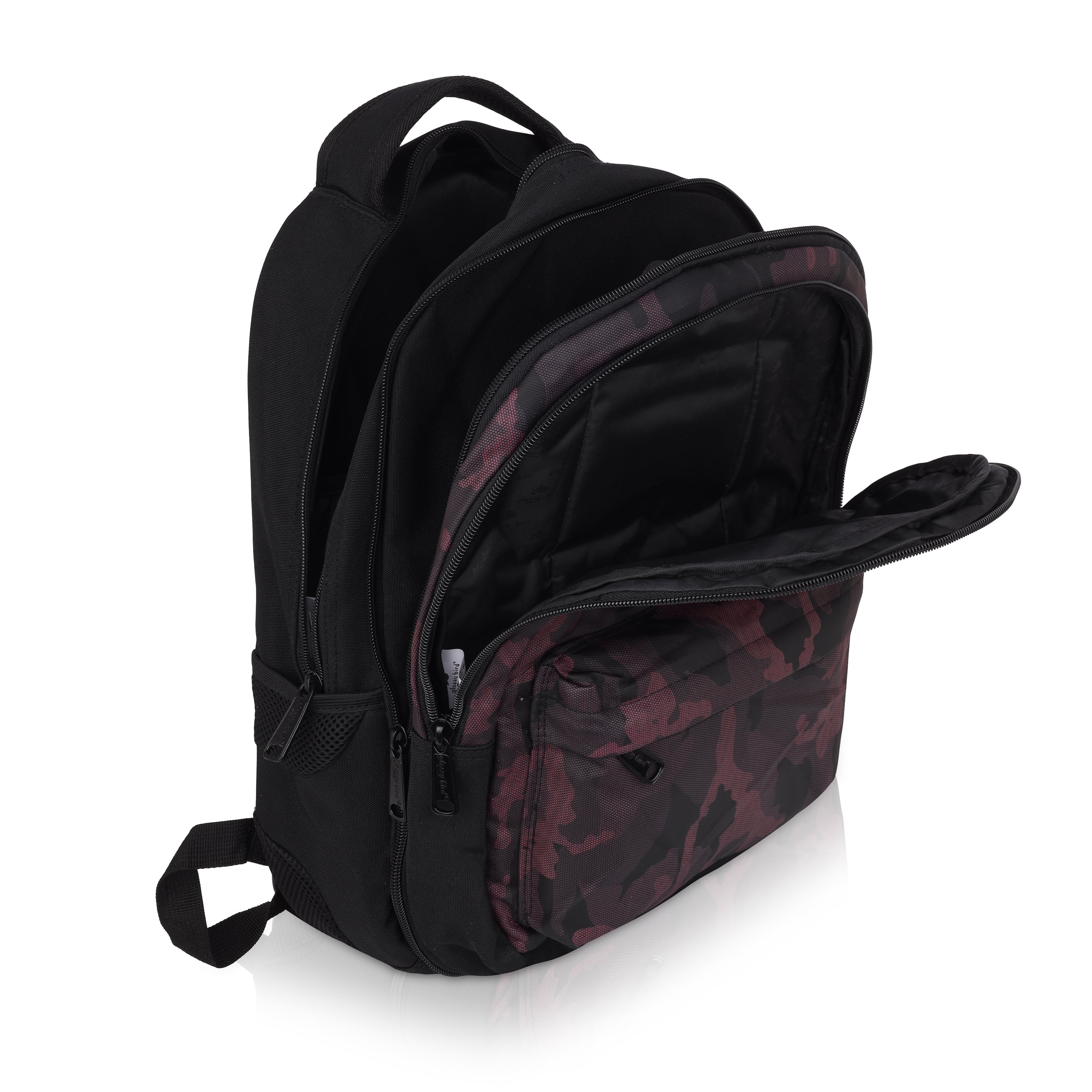 Echo Boomers Glossy Bird Backpack – Water-Resistant Unisex Bag with 4 Compartments, Bottle Holder, Detachable Pouch & Padded Straps – Travel & School Backpack (SKY)