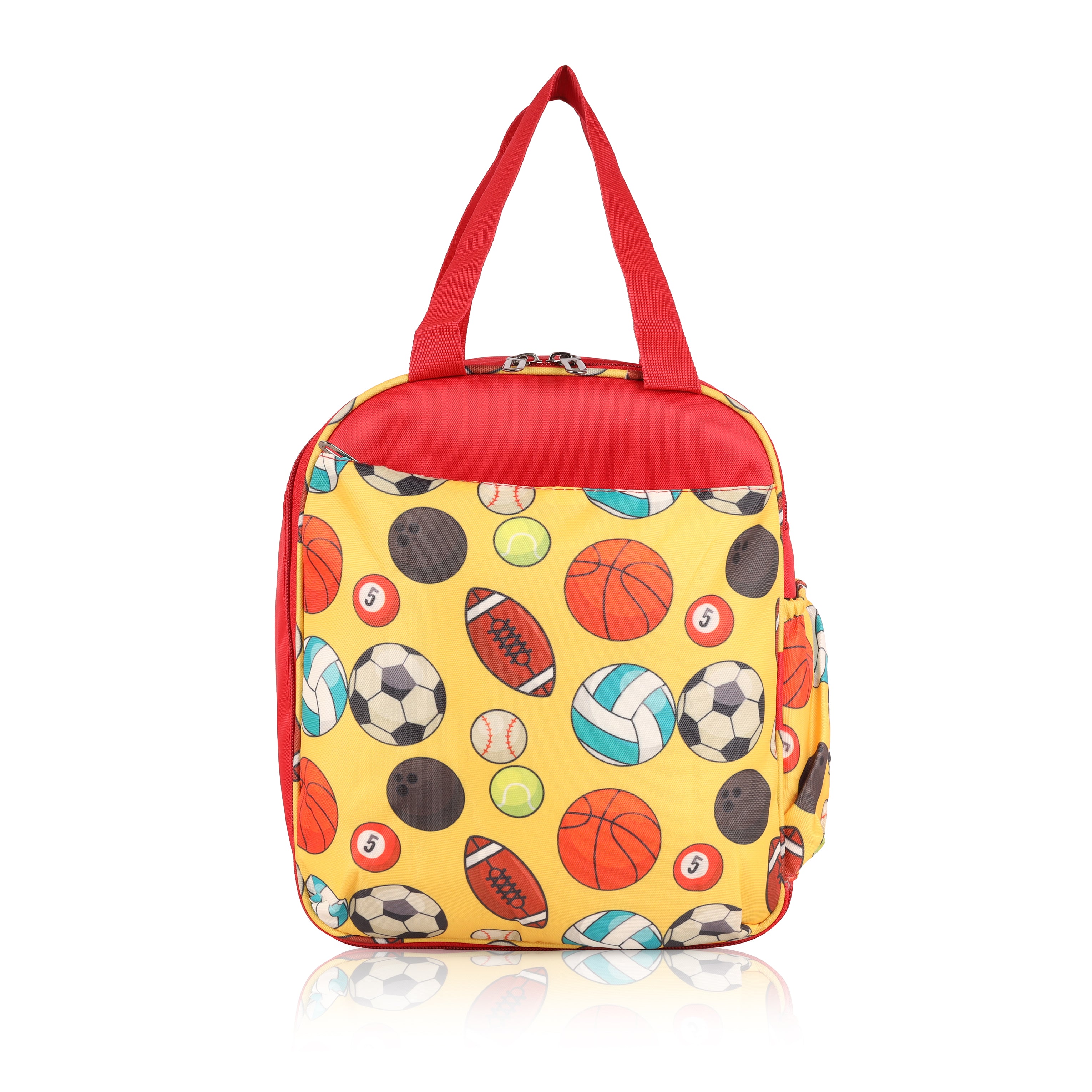 Echo Boomers Premium Football Pint Lunch Bag – Stylish, Lightweight, Attractive, & Durable Meal Companion and versatile bag(Red).