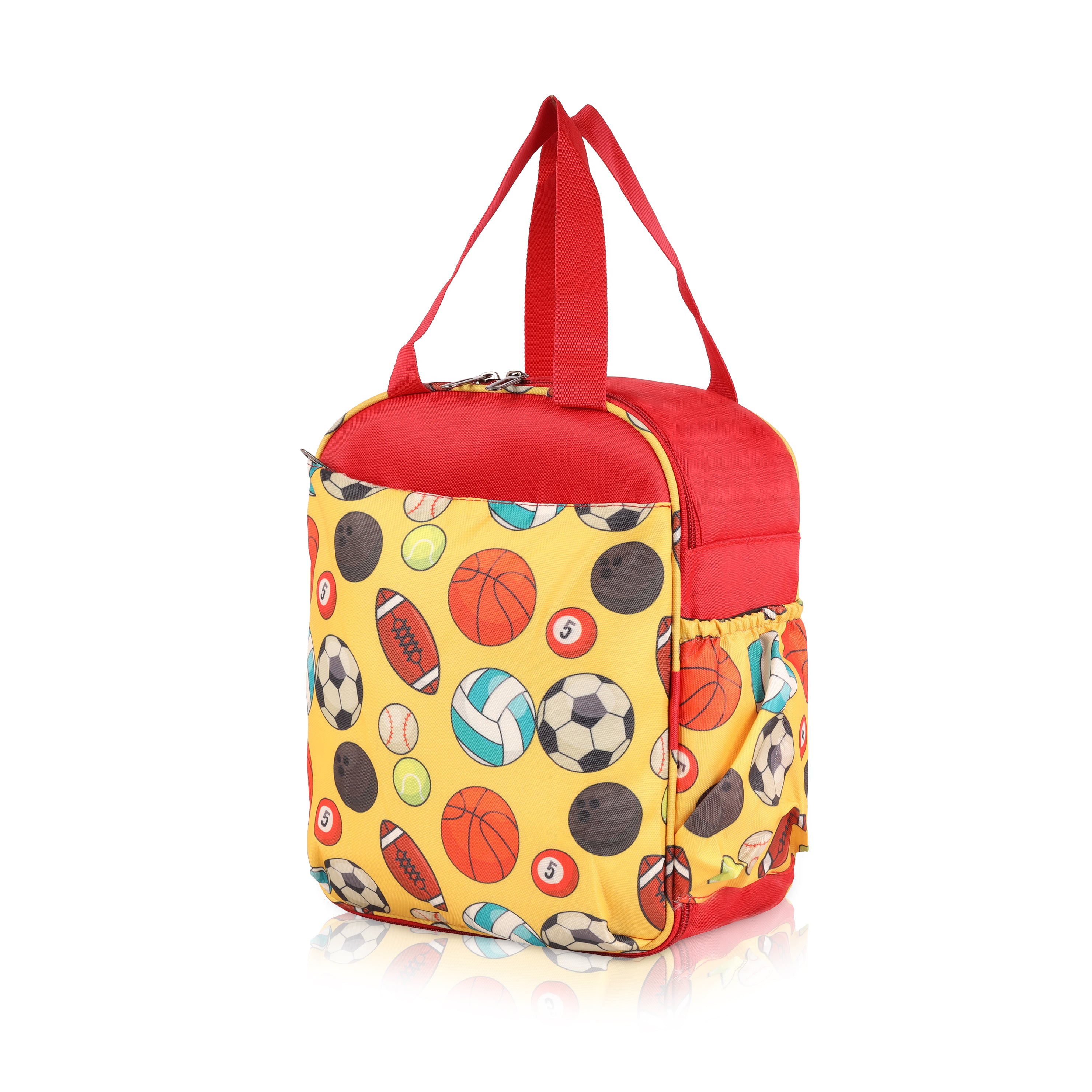 Echo Boomers Premium Football Pint Lunch Bag – Stylish, Lightweight, Attractive, & Durable Meal Companion and versatile bag(Red).