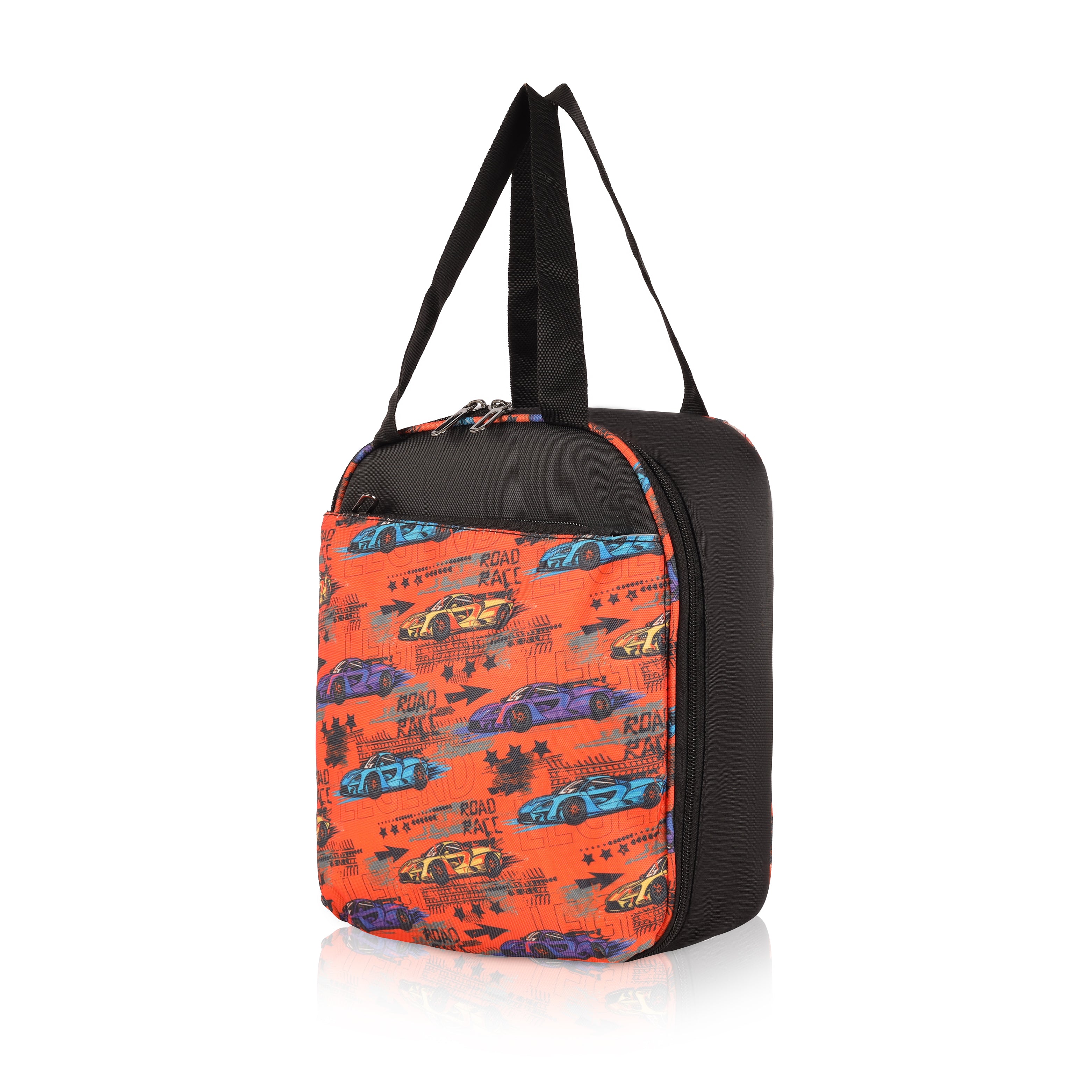Echo Boomers Premium Car Pint Lunch Bag – Stylish, Lightweight, Attractive, & Durable Meal Companion and versatile bag(Black& Orange).