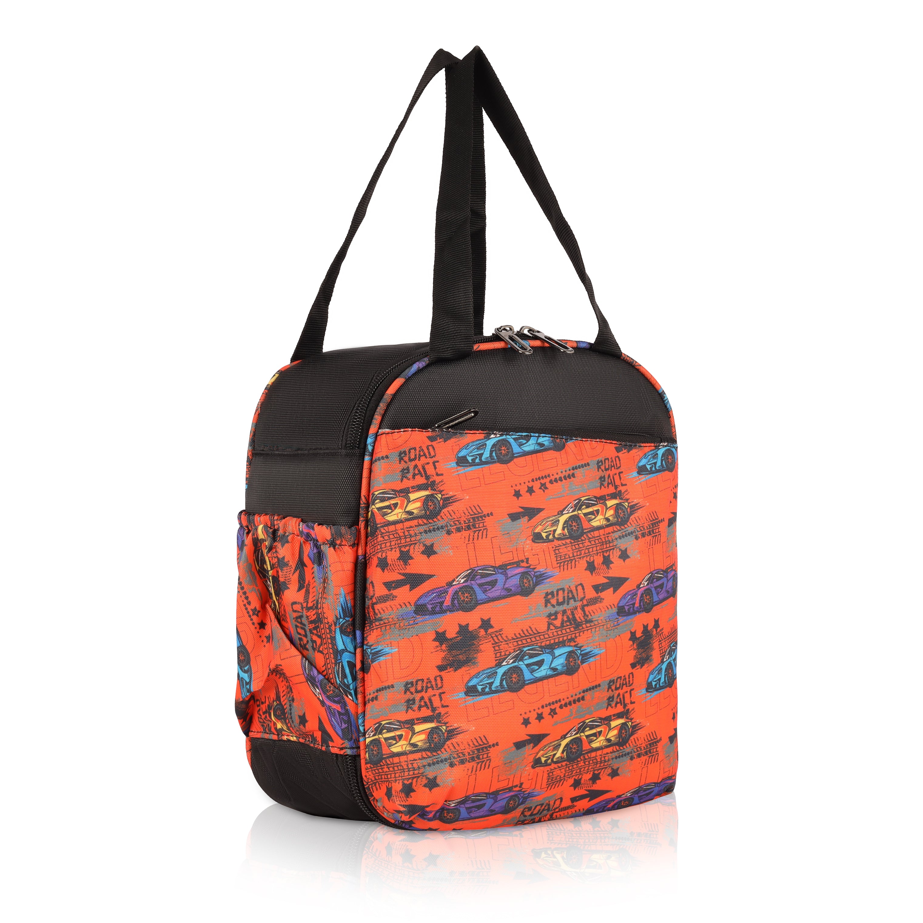 Echo Boomers Premium Car Pint Lunch Bag – Stylish, Lightweight, Attractive, & Durable Meal Companion and versatile bag(Black& Orange).