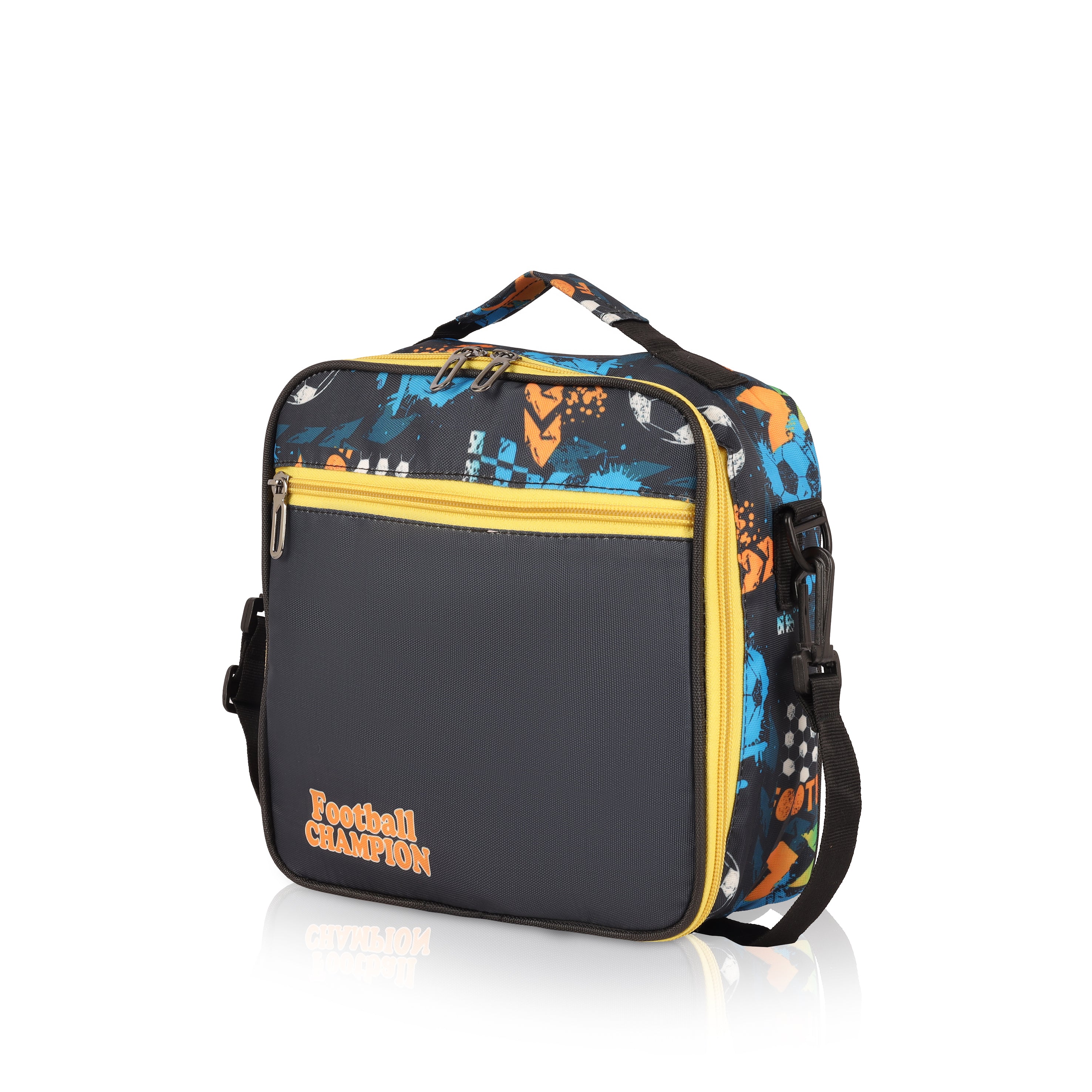 Echo Boomers Premium Football Pint Lunch Bag – Stylish, Lightweight, Attractive, & Durable Meal Companion and versatile bag(Black).
