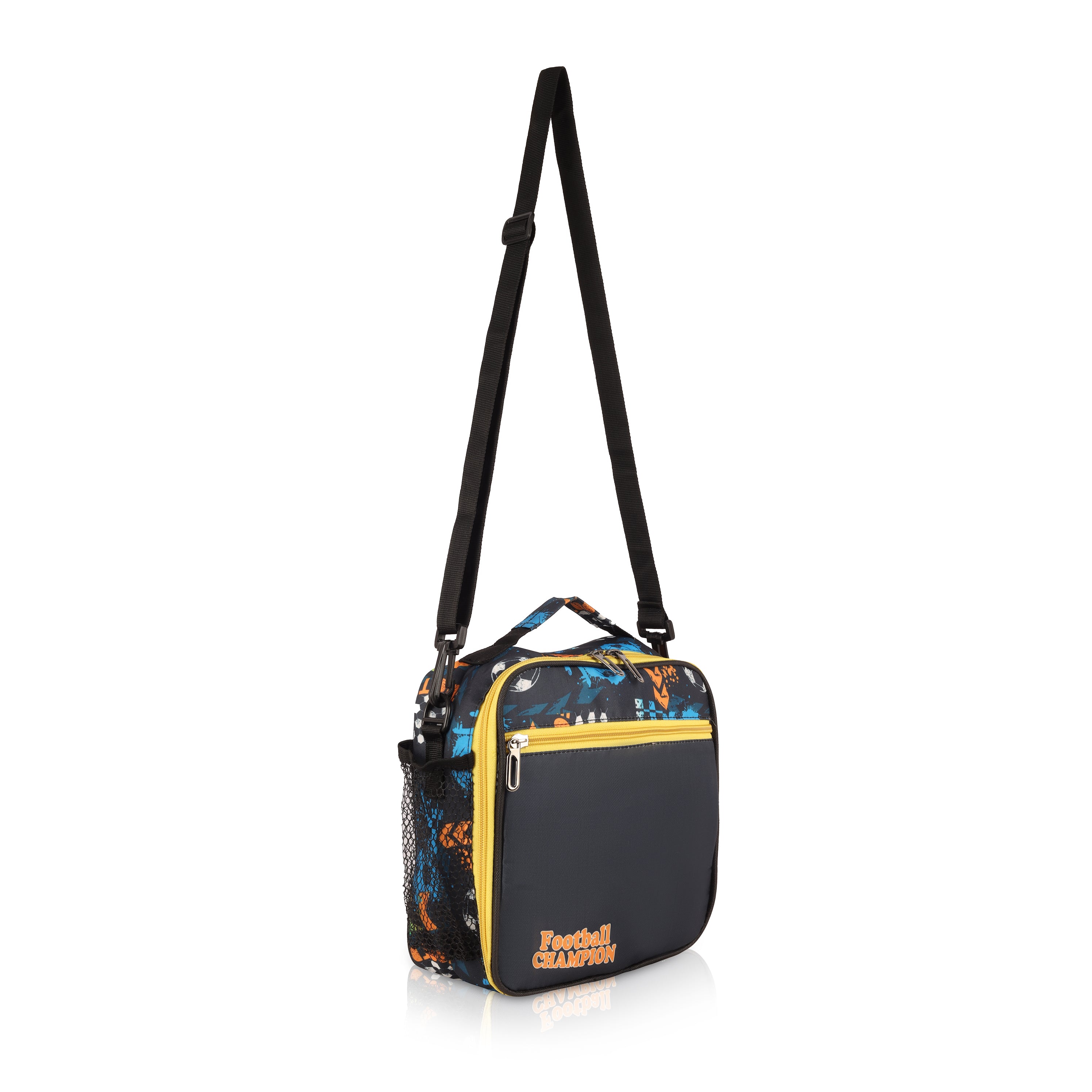 Echo Boomers Premium Football Pint Lunch Bag – Stylish, Lightweight, Attractive, & Durable Meal Companion and versatile bag(Black).