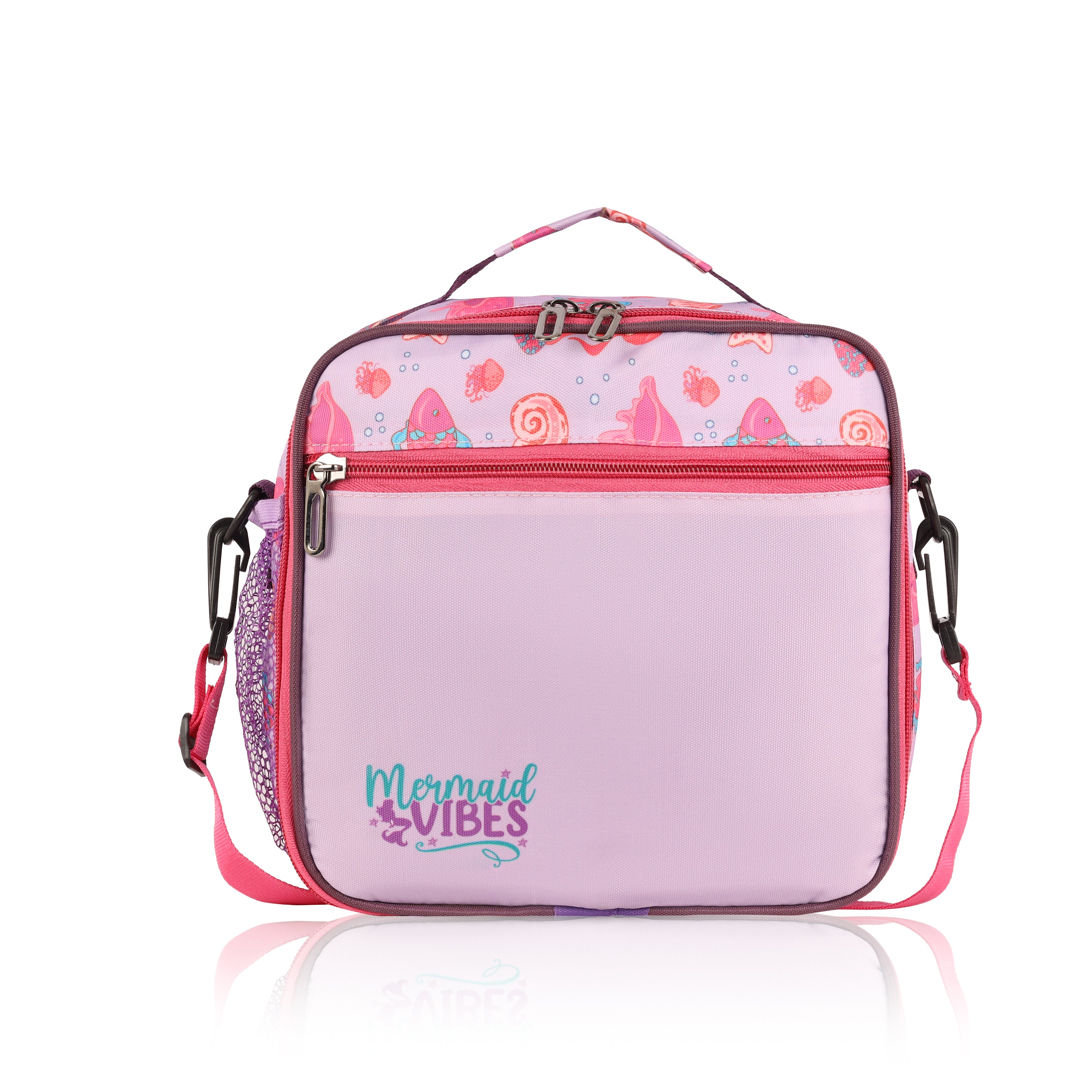 Echo Boomers Premium Mermaid Pint Lunch Bag – Stylish, Lightweight, Attractive, & Durable Meal Companion and versatile bag(Pink).