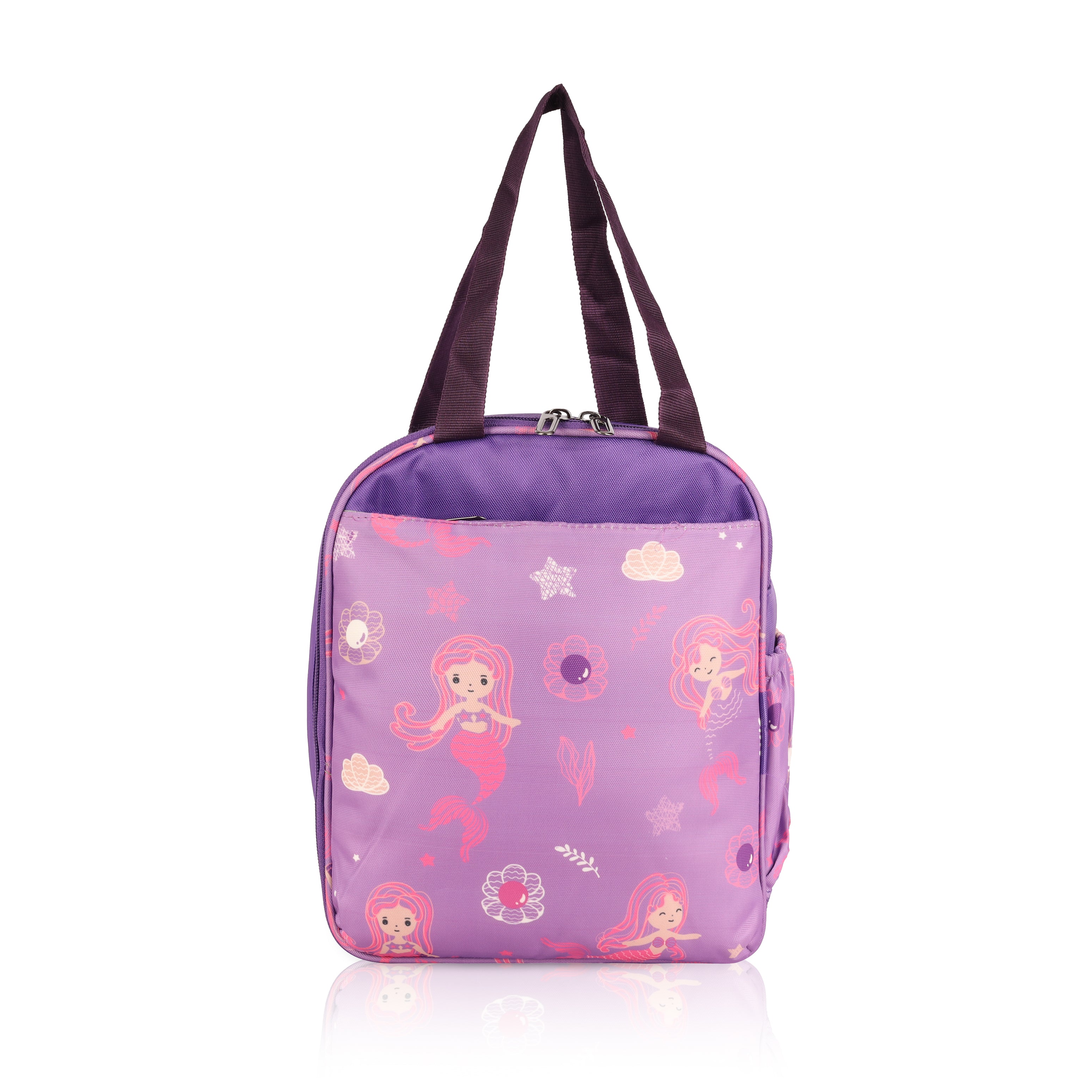 Echo Boomers Premium Mermaid Pint Lunch Bag – Stylish, Lightweight, Attractive, & Durable Meal Companion and versatile bag(Purple).