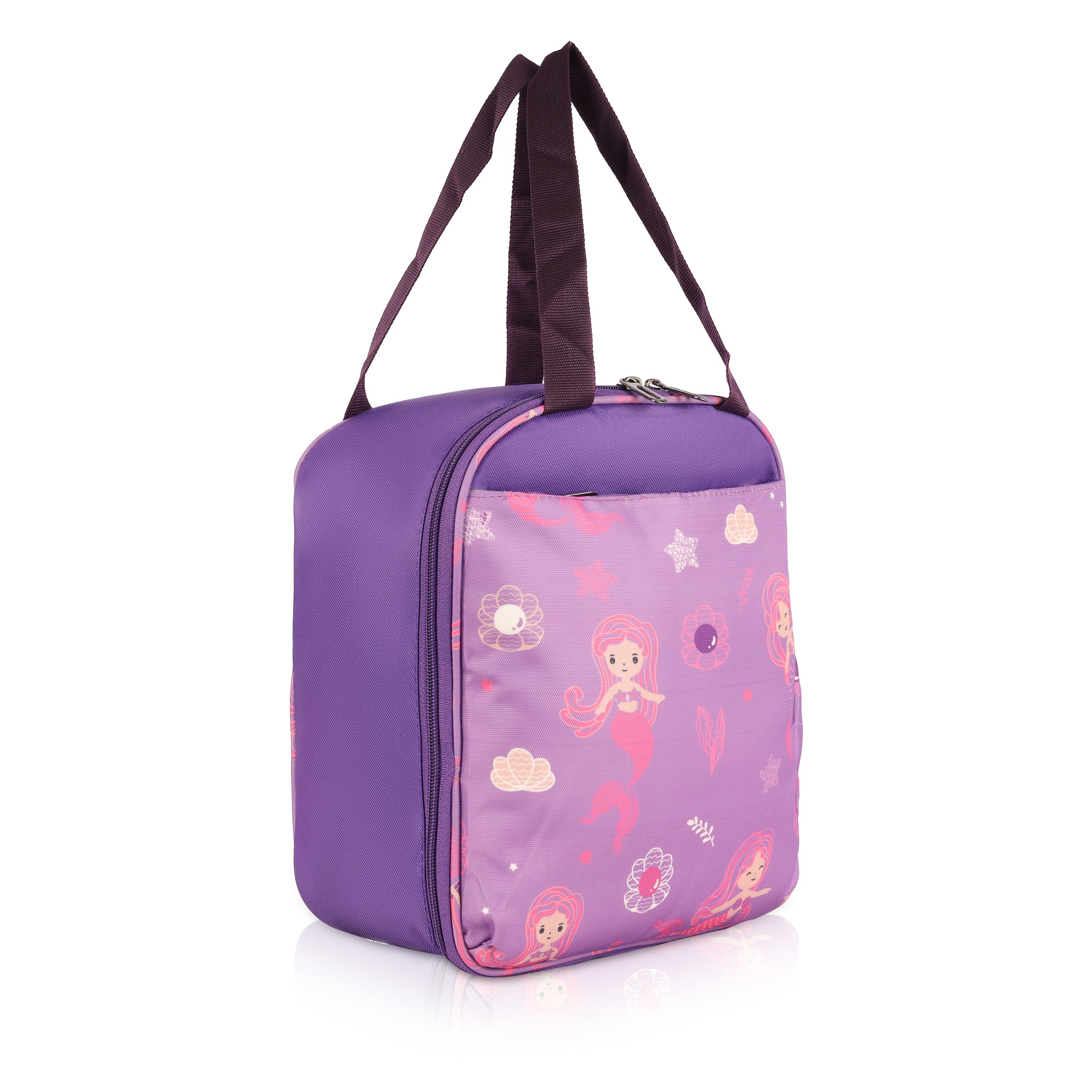 Echo Boomers Premium Mermaid Pint Lunch Bag – Stylish, Lightweight, Attractive, & Durable Meal Companion and versatile bag(Purple).
