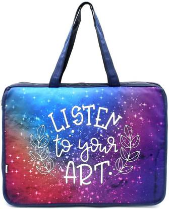 Echo Boomers Colour Brushes Design Art Super A3 Size Drawing/Activity Bags with Multiple Pockets - Pack of 1