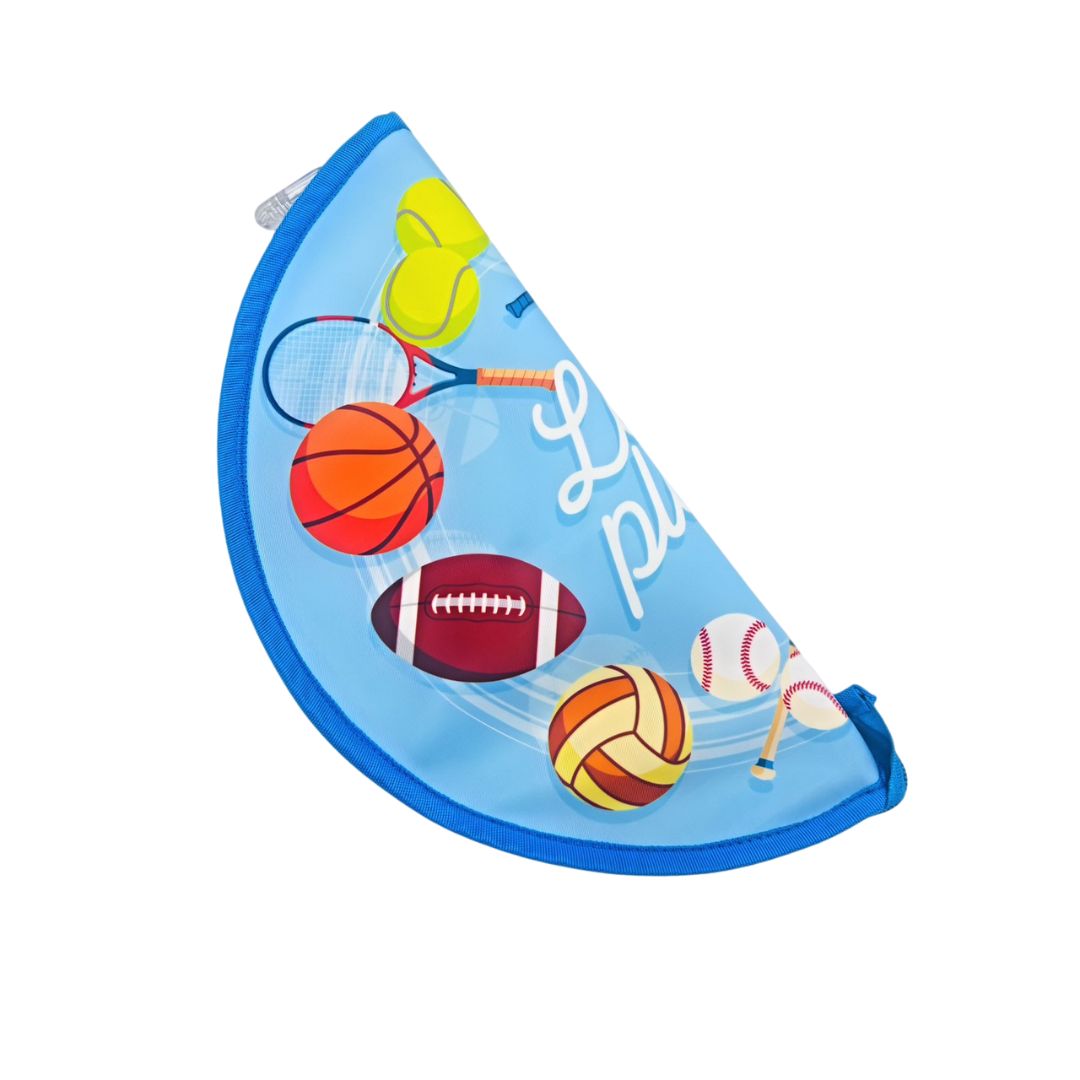 Echo Boomers Kids Lunch Bag with Round Table Mat Combo | Multi Print | Fun School Lunch Set for Boys & Girls