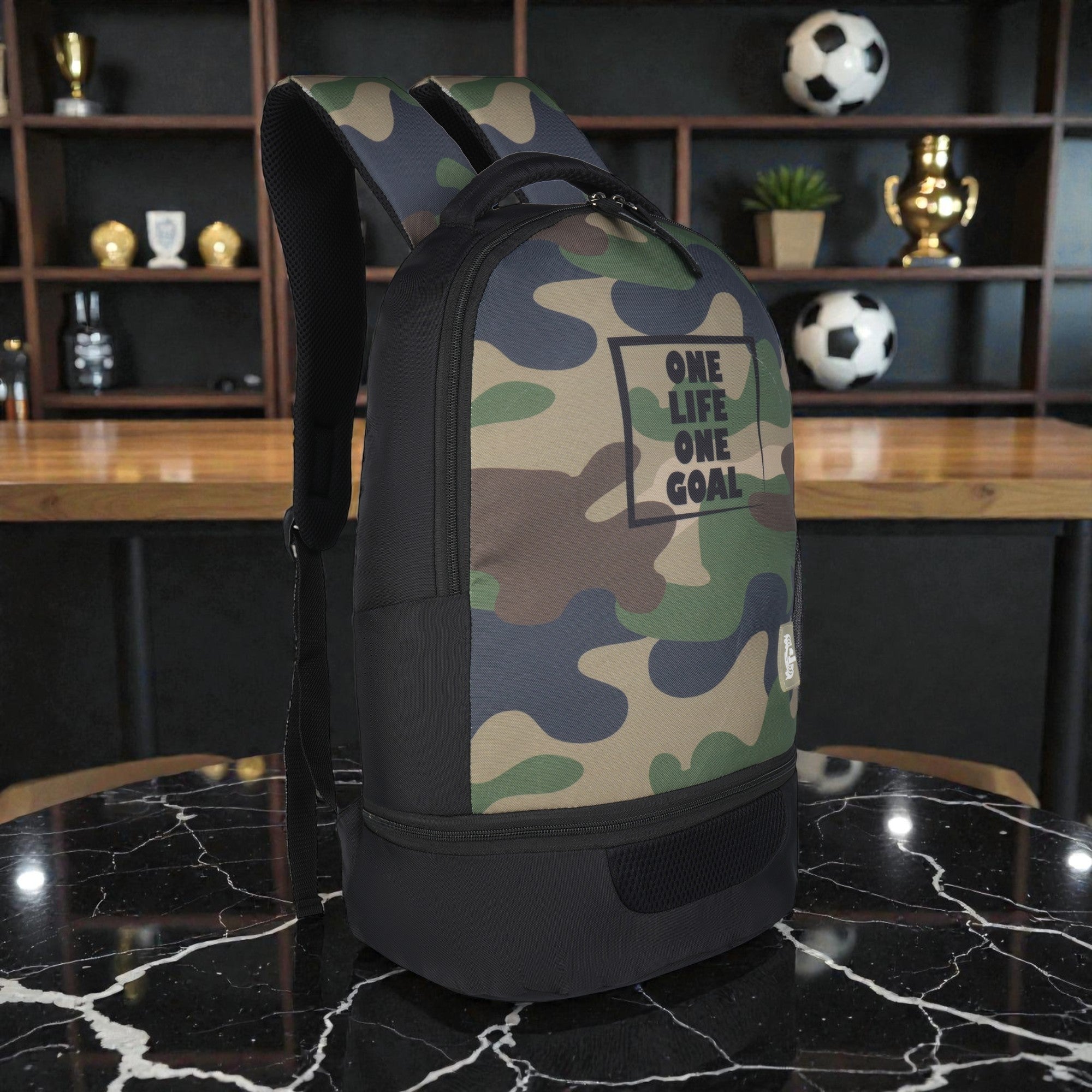 Echo Boomers Manchester United Sports Backpack with Separate Football Compartment | Student Sports Backpack with Adjustable Straps, Sturdy Handle & High Quality Zippers