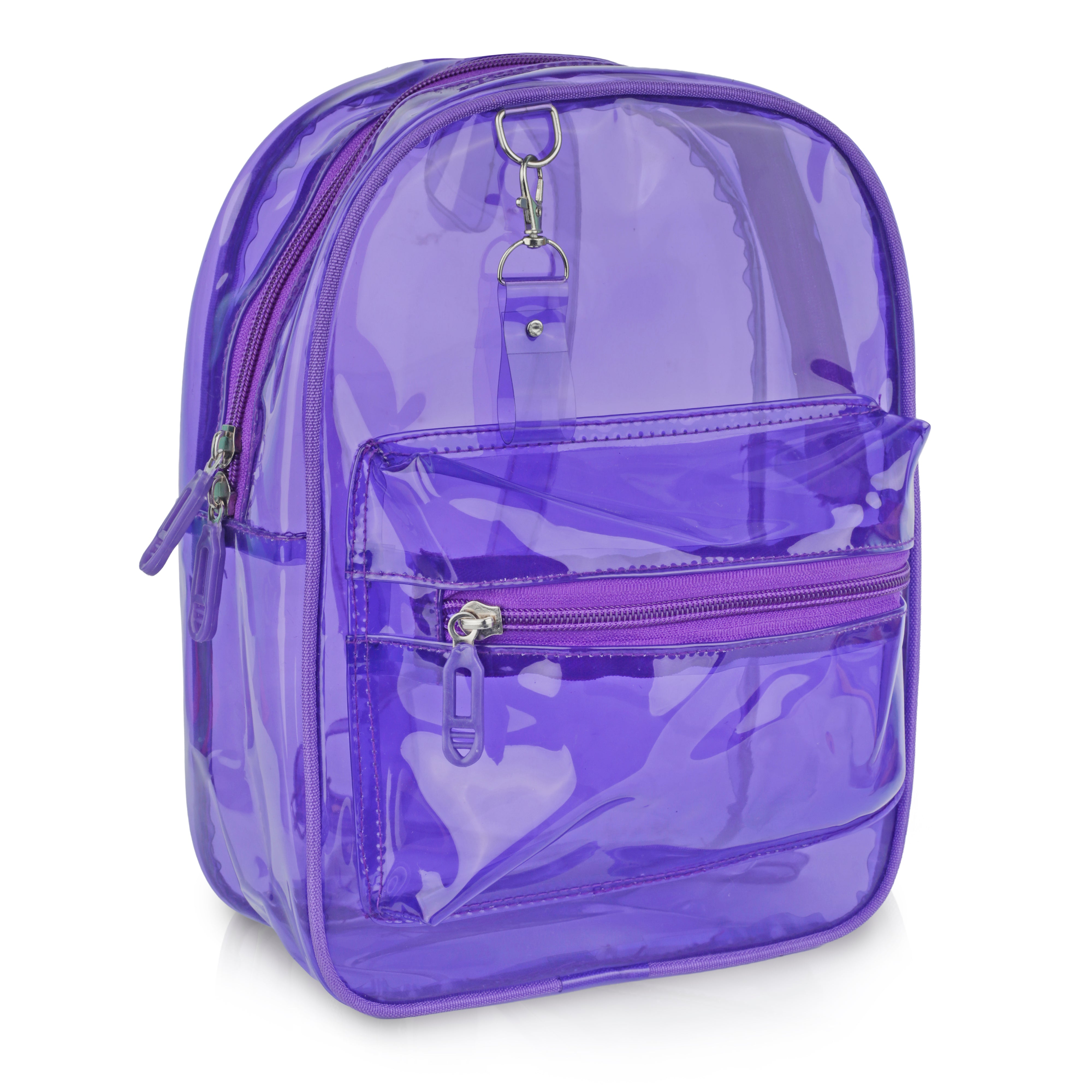 Echo Boomers Stylish Transparent Jelly Backpack | Trendy Neon Yellow Clear Bag | 50 GSM Waterproof PVC School, College & Travel Backpack with Front Zipper Pocket