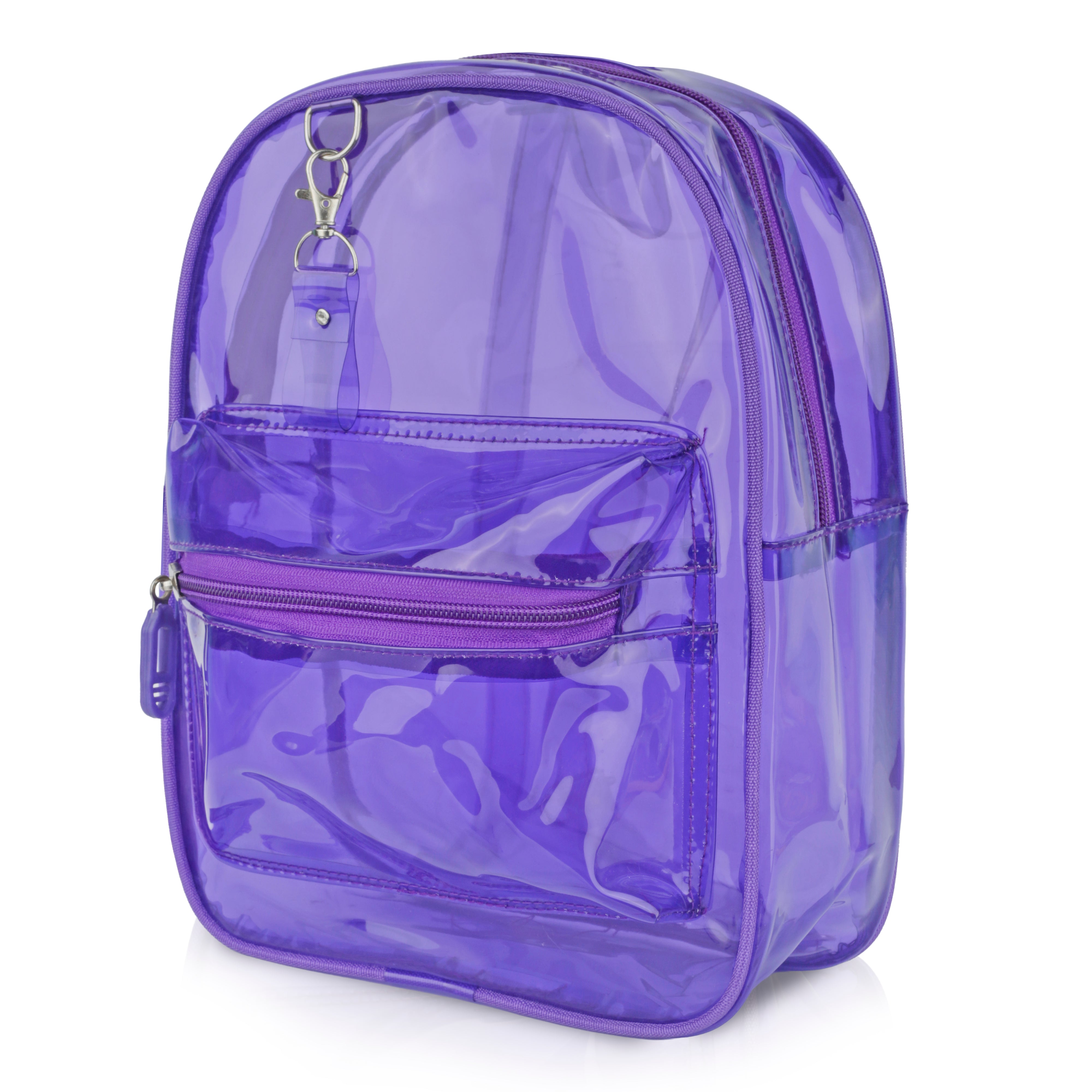 Echo Boomers Stylish Transparent Jelly Backpack | Trendy Neon Yellow Clear Bag | 50 GSM Waterproof PVC School, College & Travel Backpack with Front Zipper Pocket