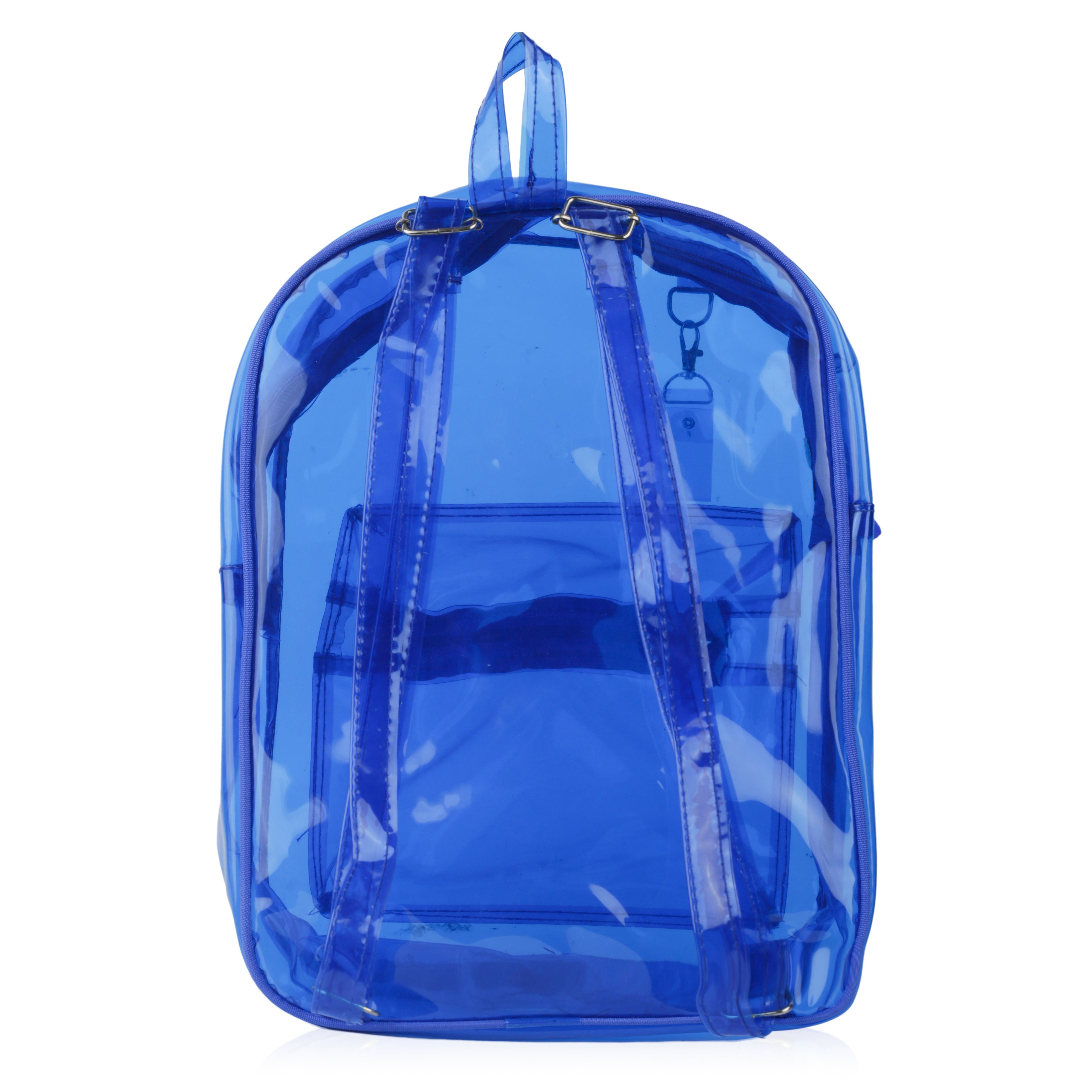 Echo Boomers Stylish Transparent Jelly Backpack | Trendy Neon Yellow Clear Bag | 50 GSM Waterproof PVC School, College & Travel Backpack with Front Zipper Pocket