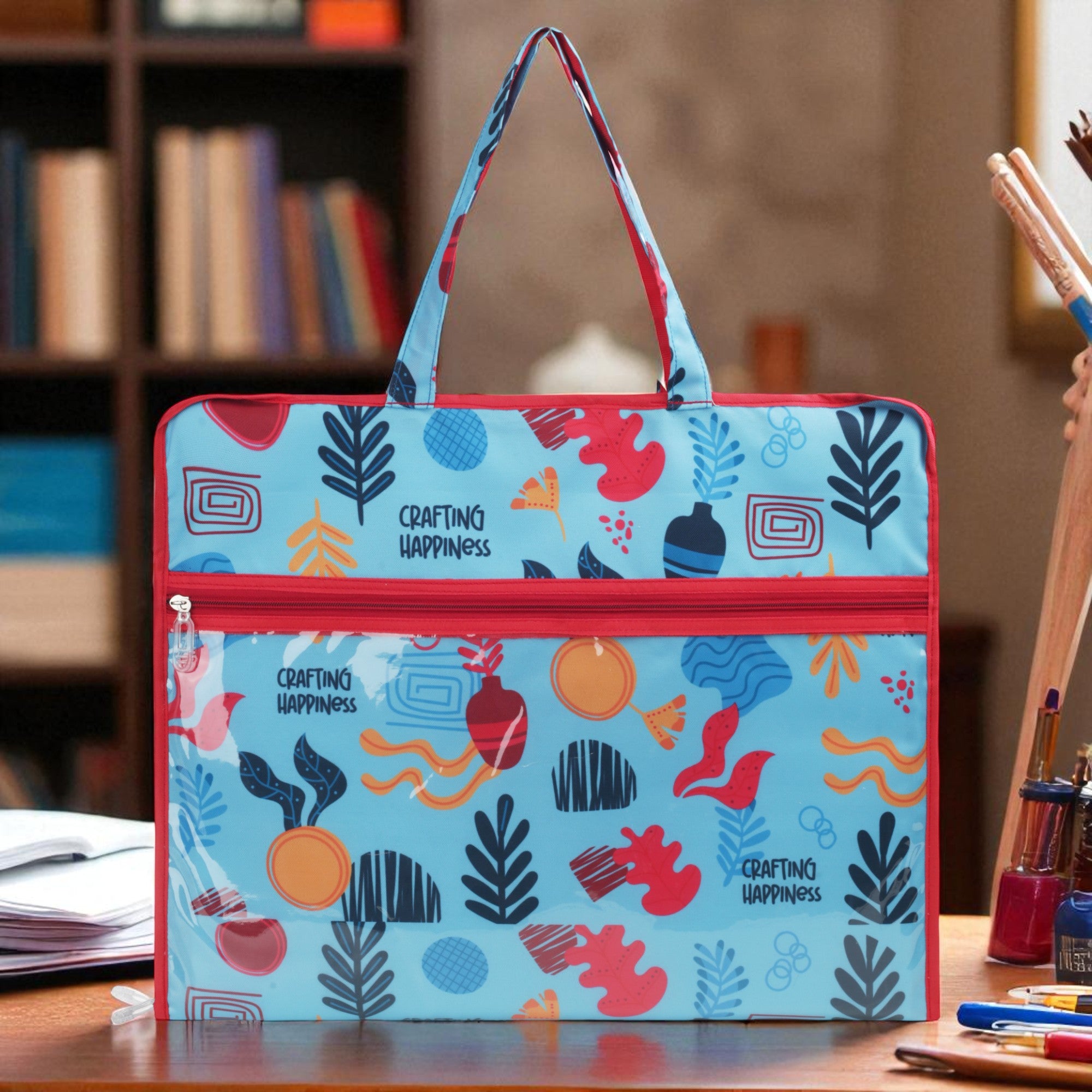 Echo Boomers Multipurpose Folder Bag | Stationery Organizer & Document File Bag with Multiple Compartments