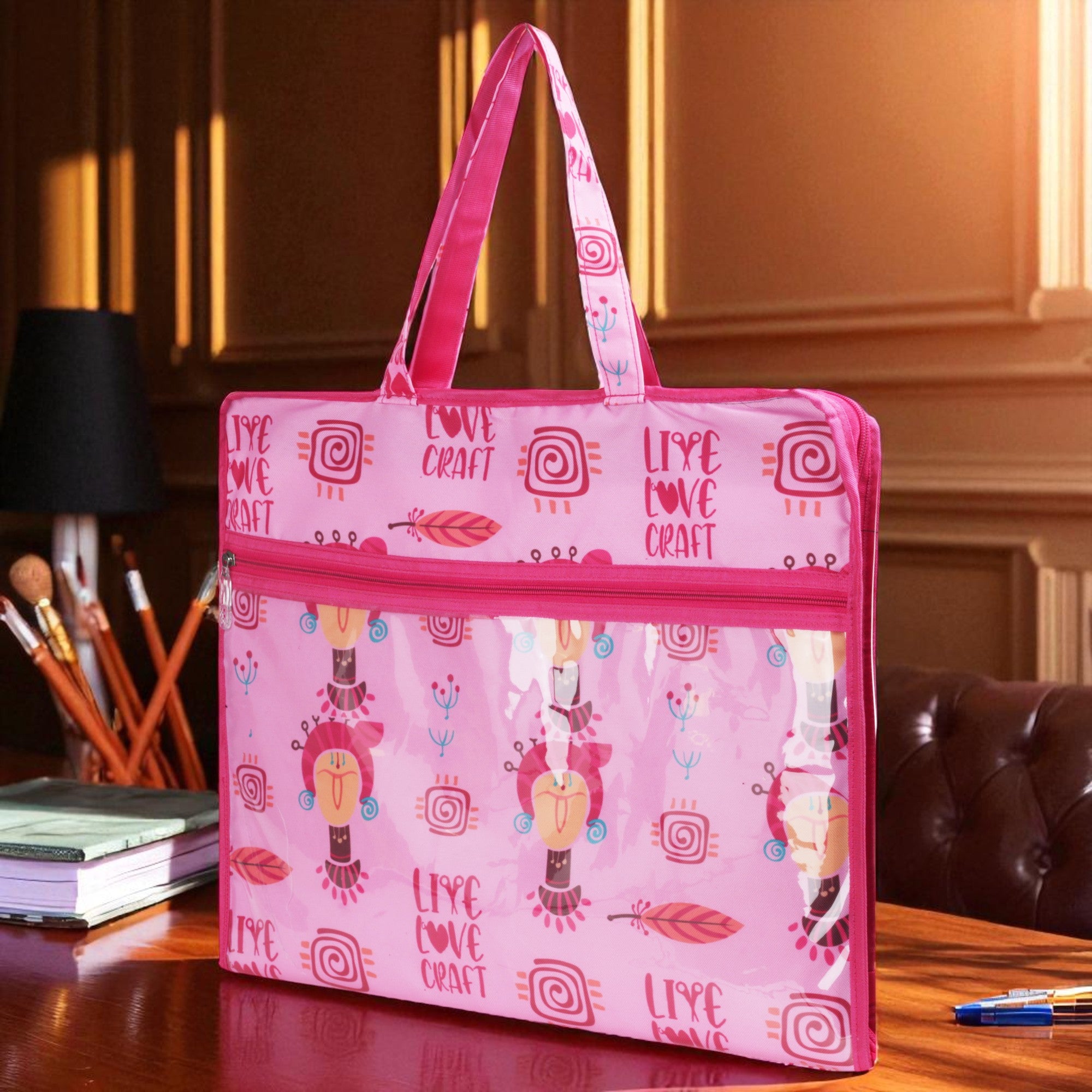 Echo Boomers Multipurpose Folder Bag | Stationery Organizer & Document File Bag with Multiple Compartments