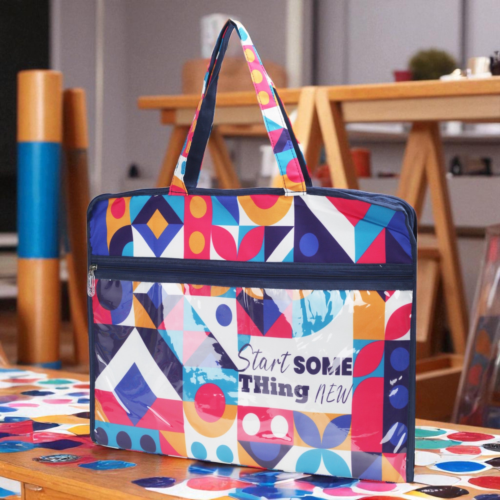 Echo Boomers Multipurpose Folder Bag | Stationery Organizer & Document File Bag with Multiple Compartments