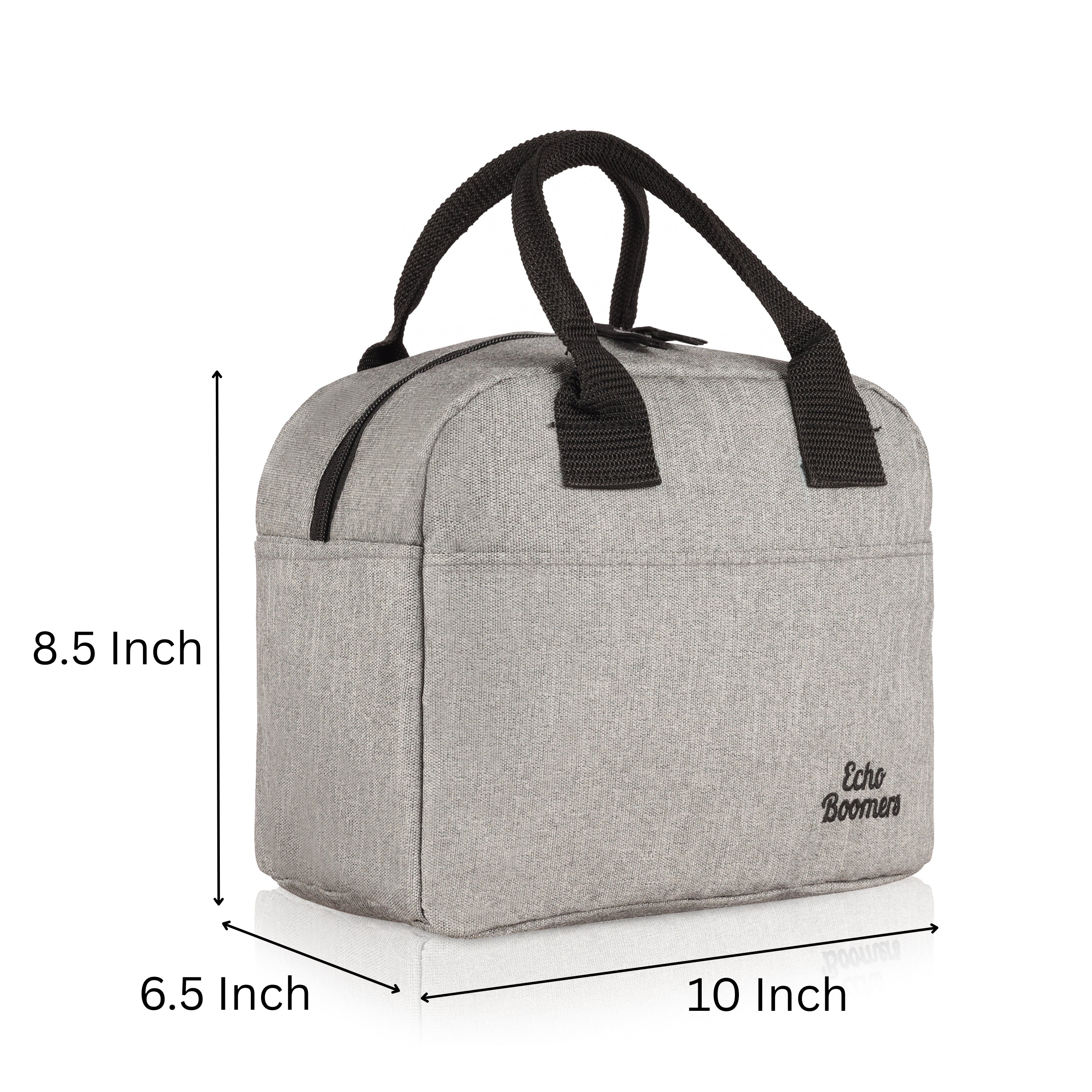 Echo Boomers Premium Lunch Bag – Stylish, Lightweight, Attractive, & Durable Meal Companion and versatile bag(Grey).