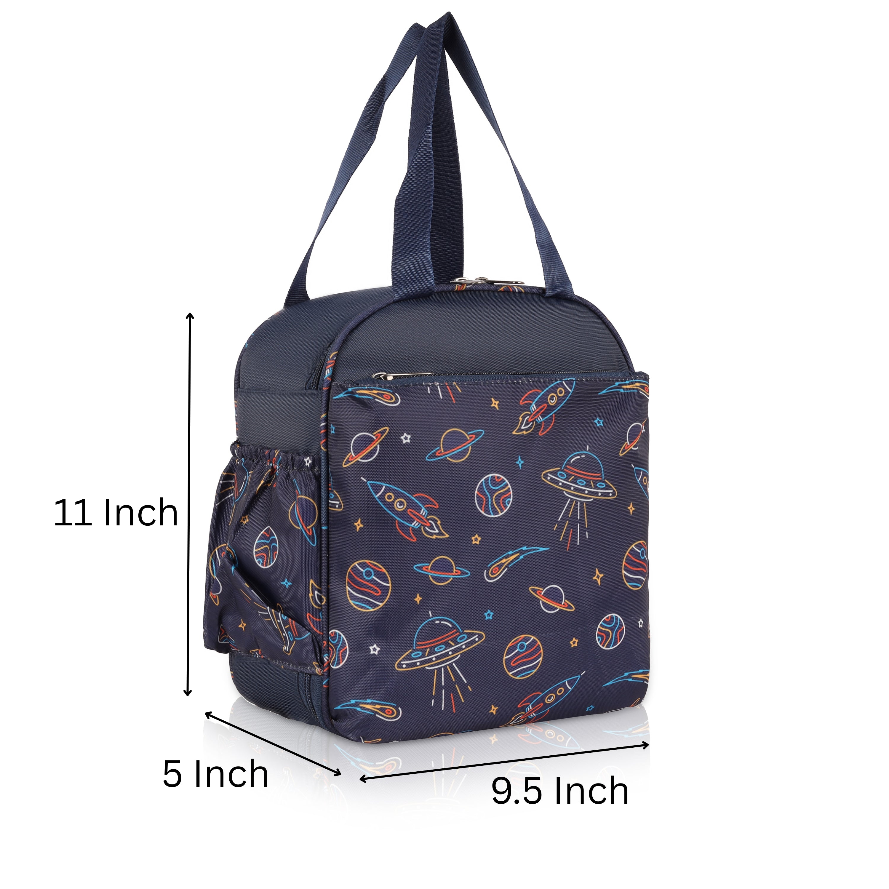 Echo Boomers Premium Space Pint Lunch Bag – Stylish, Lightweight, Attractive, & Durable Meal Companion and versatile bag(Navy).