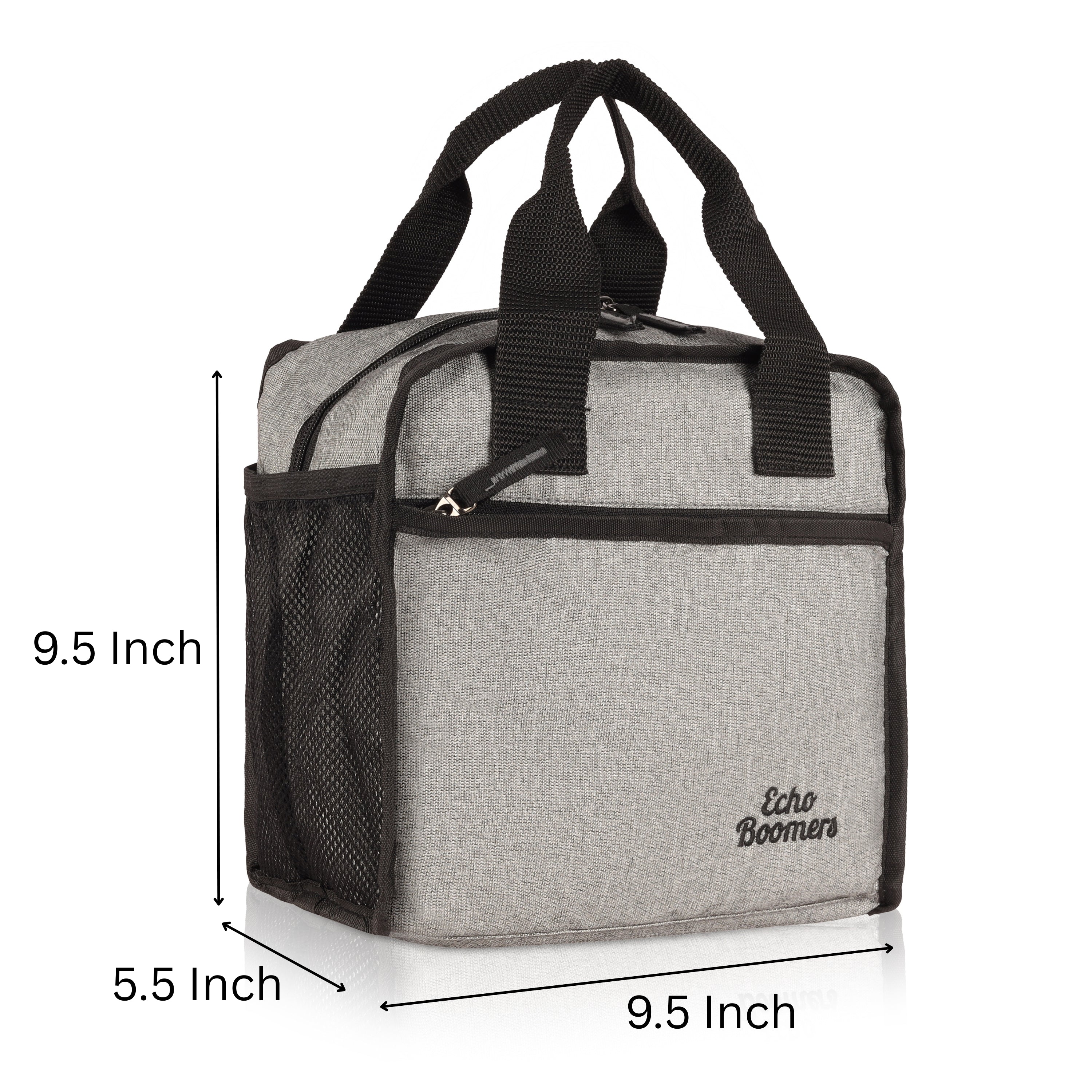 Echo Boomers Premium Lunch Bag – Stylish, Lightweight, Attractive, & Durable Meal Companion and versatile bag(Grey).
