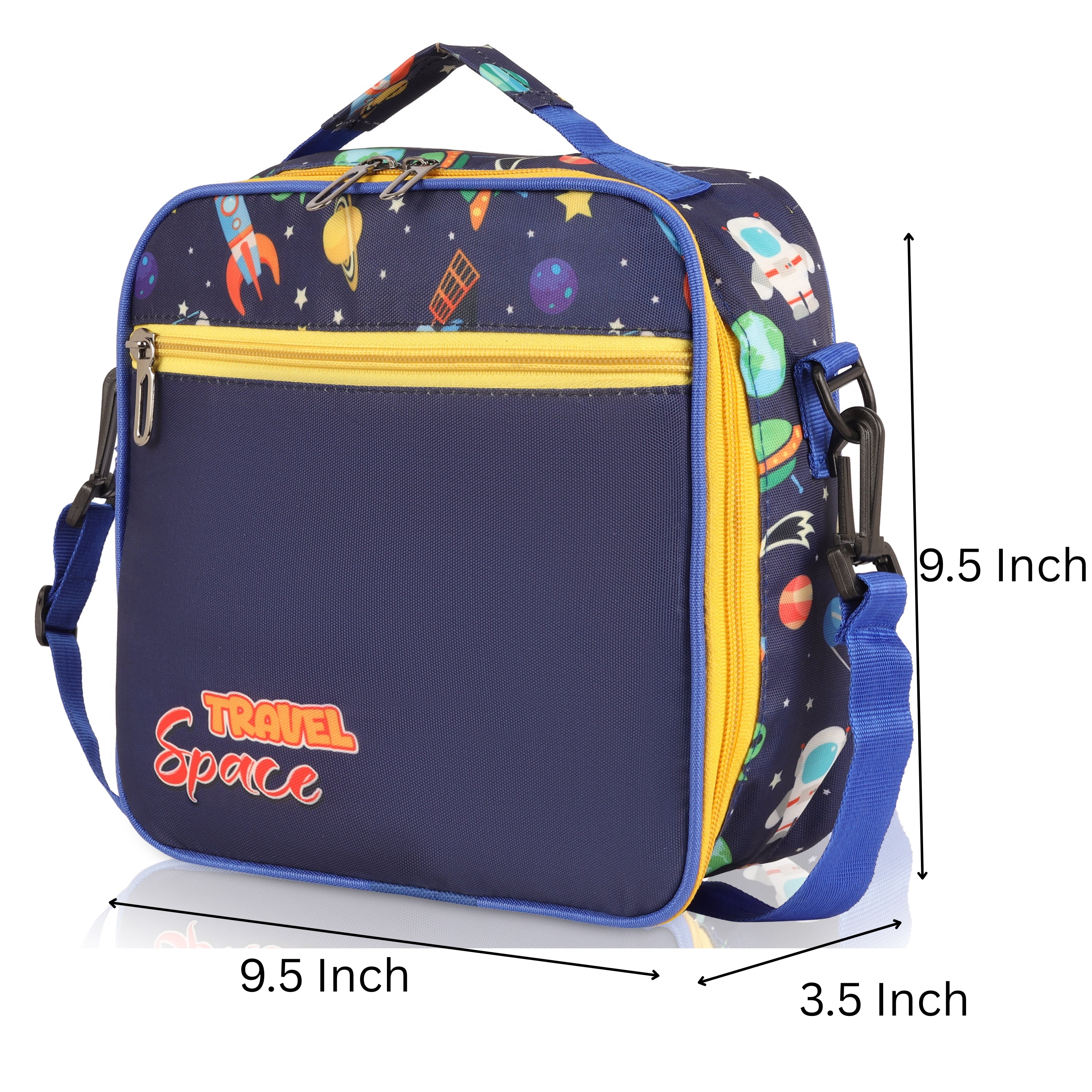 Echo Boomers Premium Space Pint Lunch Bag – Stylish, Lightweight, Attractive, & Durable Meal Companion and versatile bag(Navy).