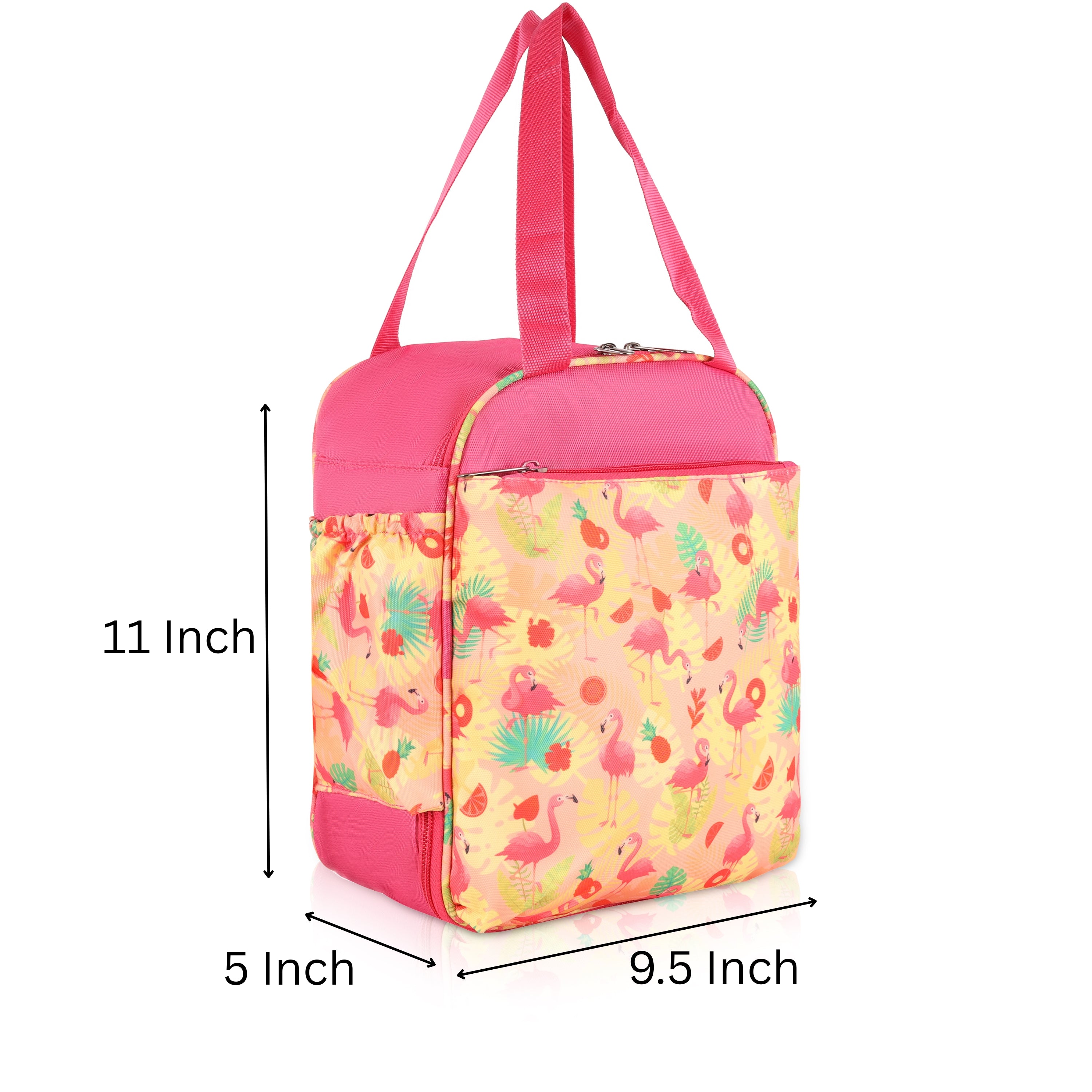 Echo Boomers Premium Herons Pint Lunch Bag – Stylish, Lightweight, Attractive, & Durable Meal Companion and versatile bag(Pink).