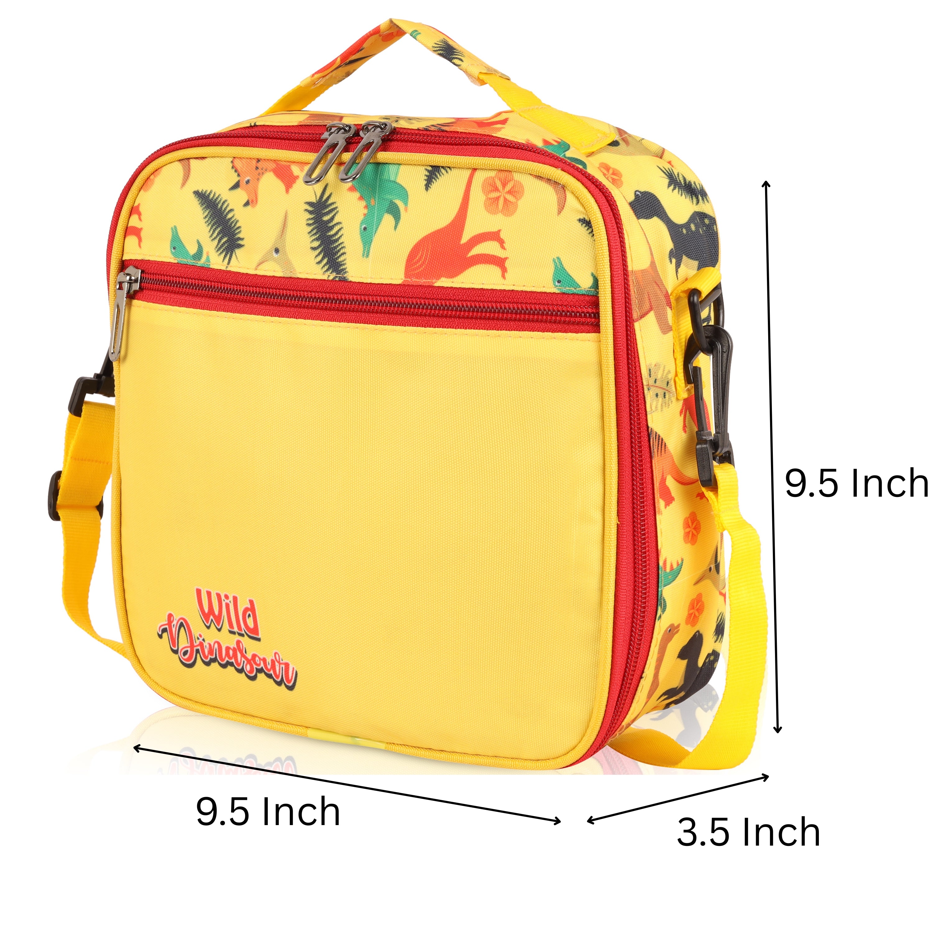 Echo Boomers PremiumDino Pint Lunch Bag – Stylish, Lightweight, Attractive, & Durable Meal Companion and versatile bag(Yellow).