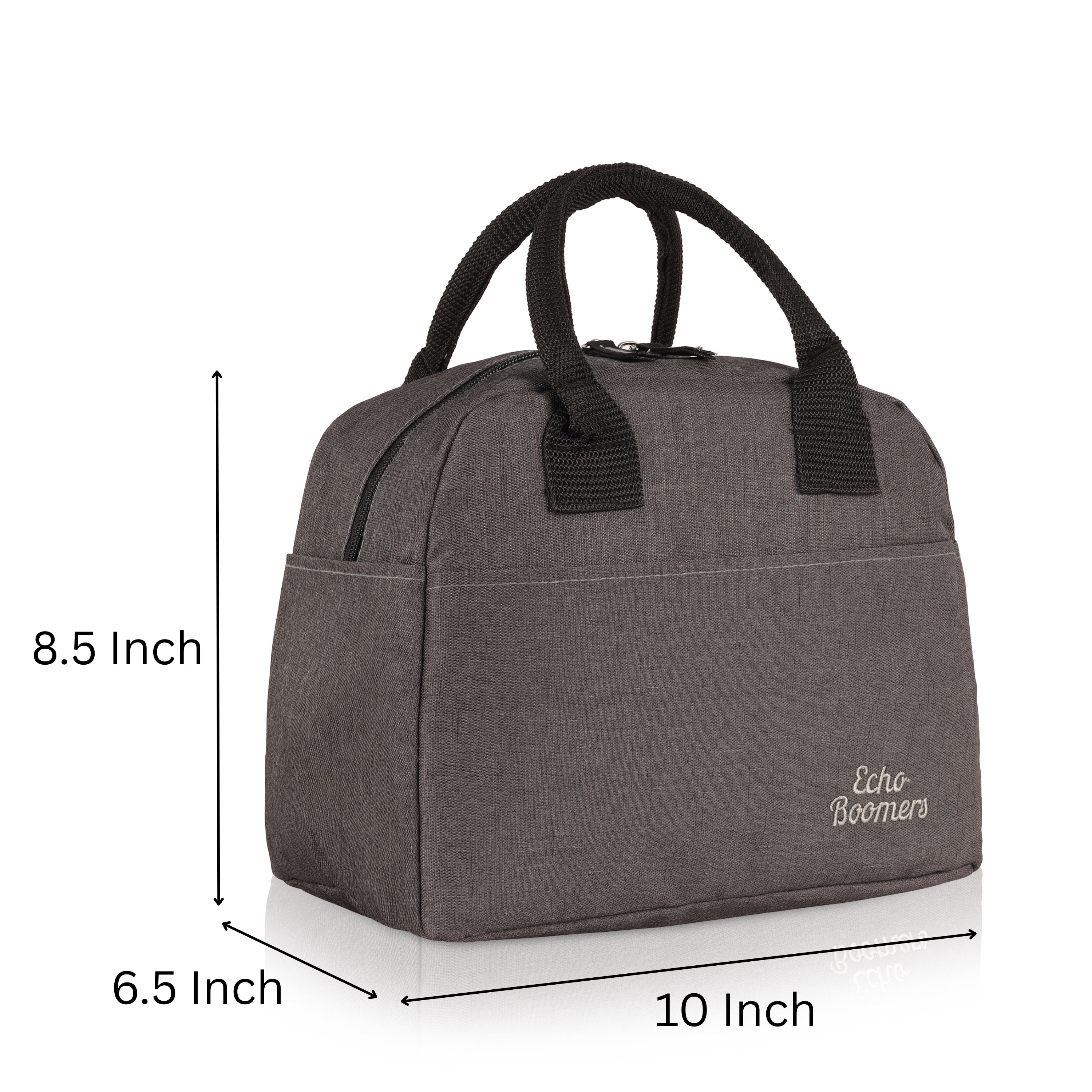 Echo Boomers Premium Lunch Bag – Stylish, Lightweight, Attractive, & Durable Meal Companion and versatile bag(Black).