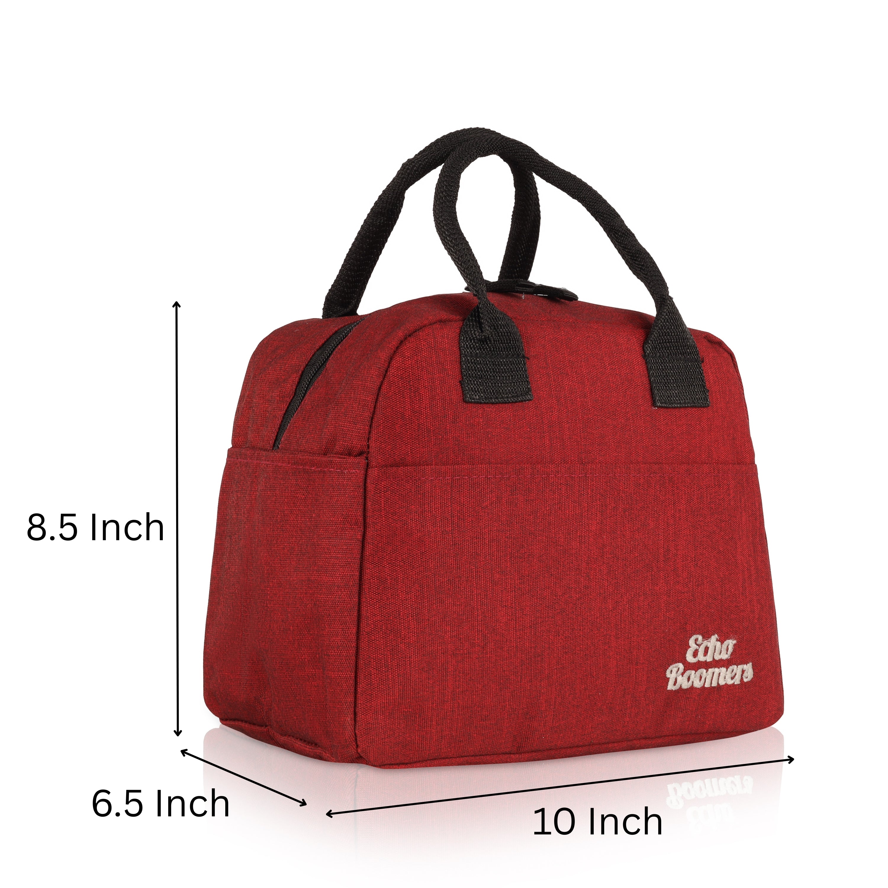 Echo Boomers Premium Lunch Bag – Stylish, Lightweight, Attractive, & Durable Meal Companion and versatile bag(Maroon).