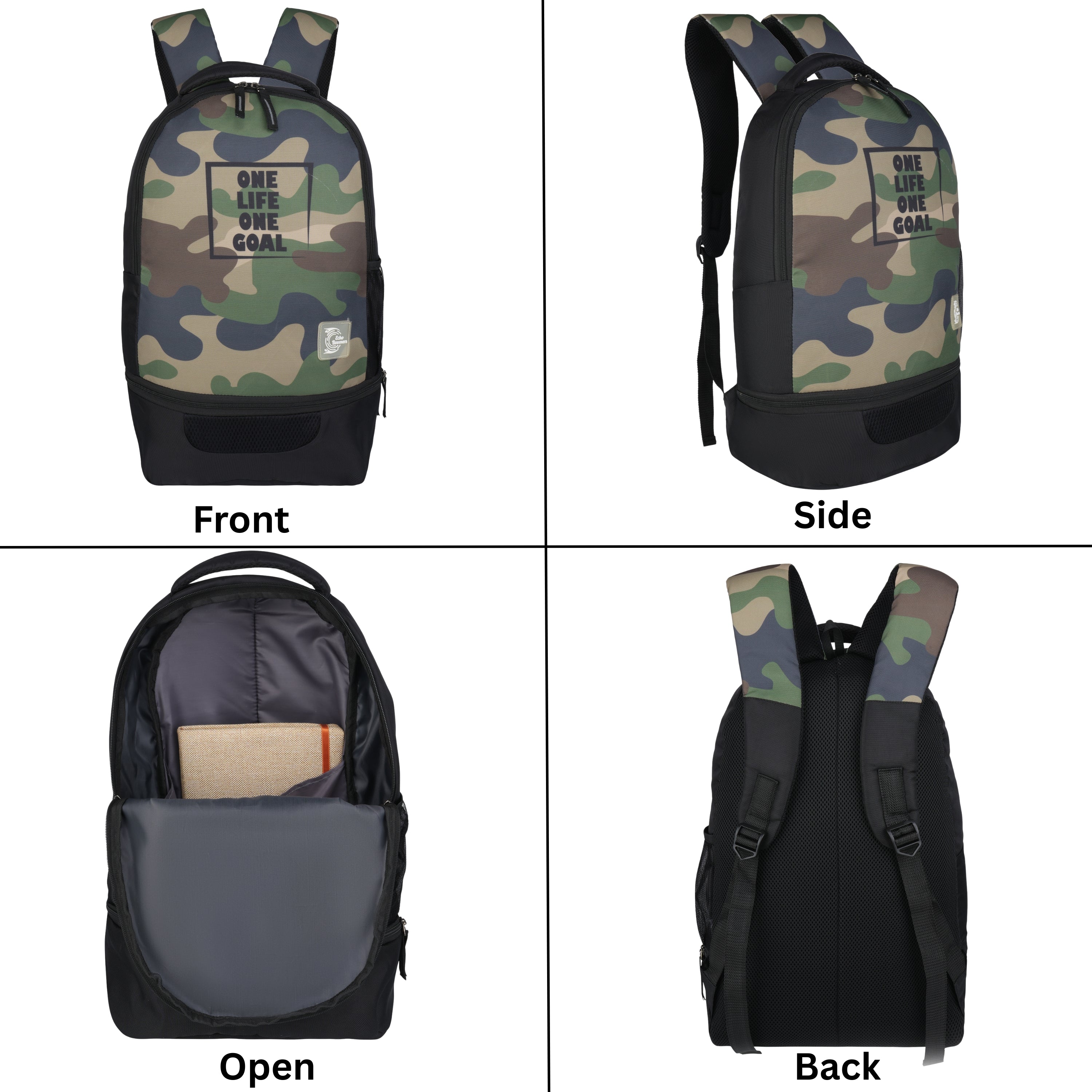 Echo Boomers Manchester United Sports Backpack with Separate Football Compartment | Student Sports Backpack with Adjustable Straps, Sturdy Handle & High Quality Zippers