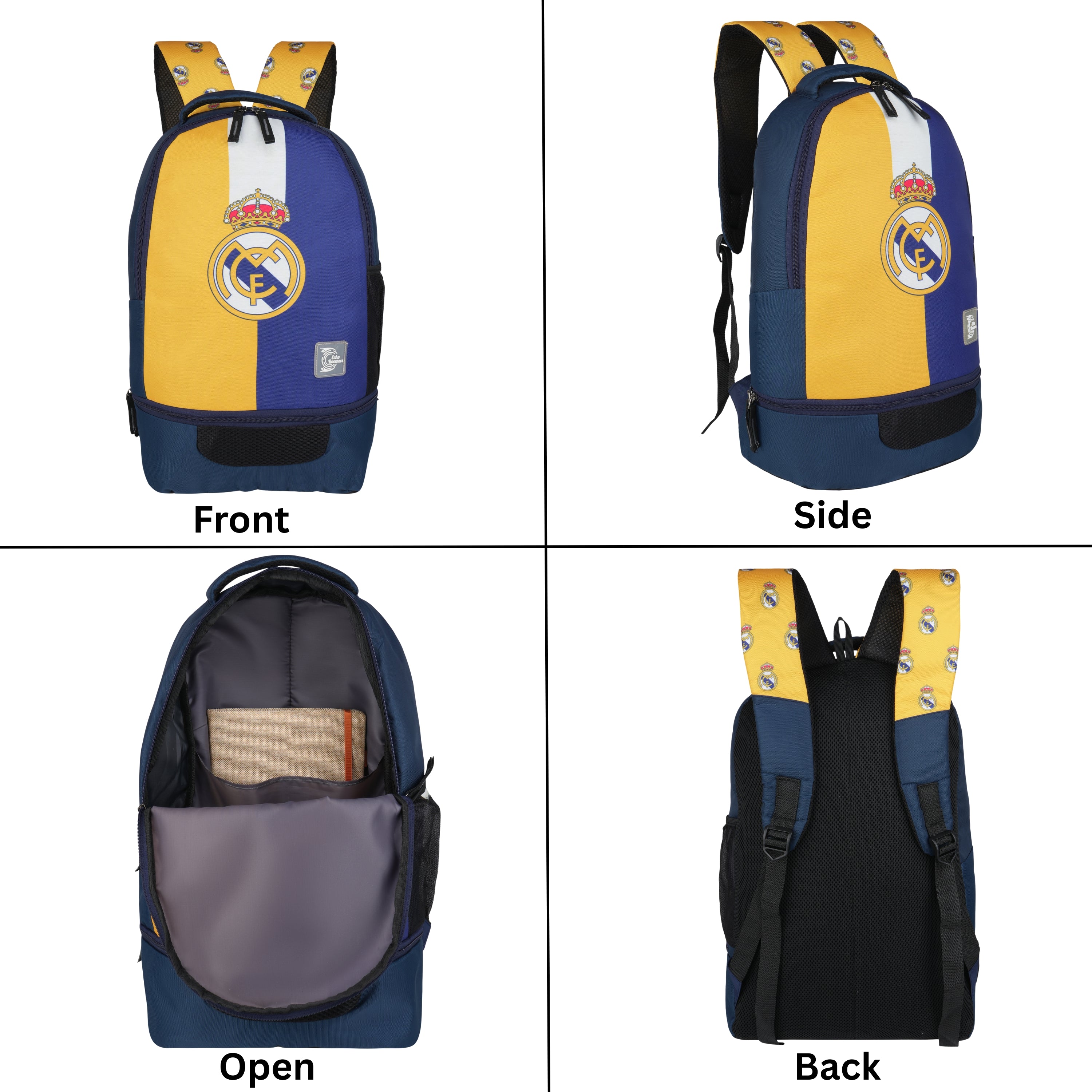 Echo Boomers Manchester United Sports Backpack with Separate Football Compartment | Student Sports Backpack with Adjustable Straps, Sturdy Handle & High Quality Zippers