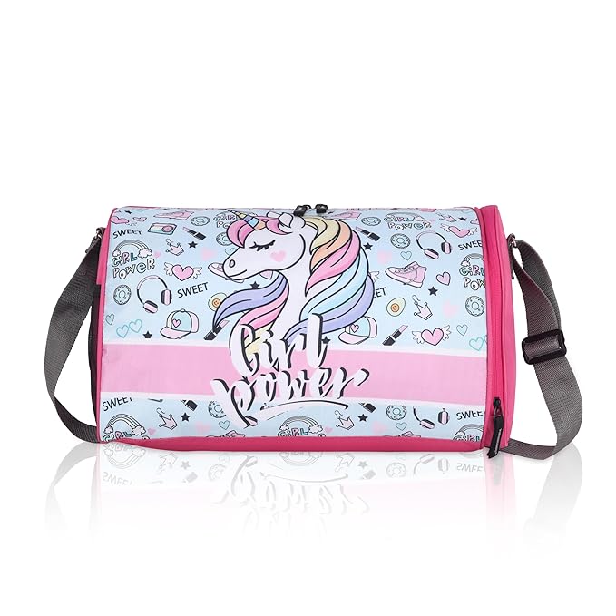 Echo Boomers Unicorn Sky Blue & Pink Duffel Bag - Magical Adventures Await