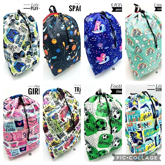 Echo Boomers Mermaid Design Bagpacks Best for kids travel - Pack of 1