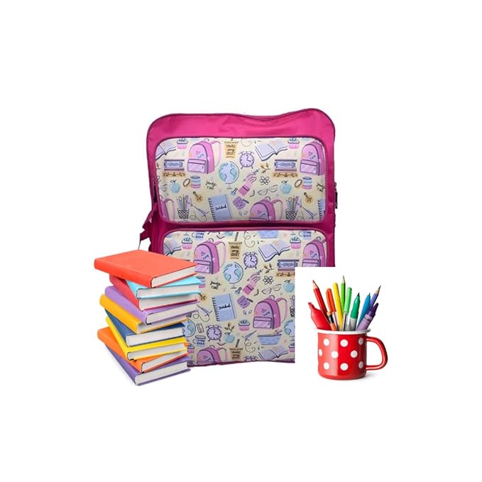 Echo Boomers Printed A3 Art Board Drawing & Activity Backpack Bag with Multiple Pockets