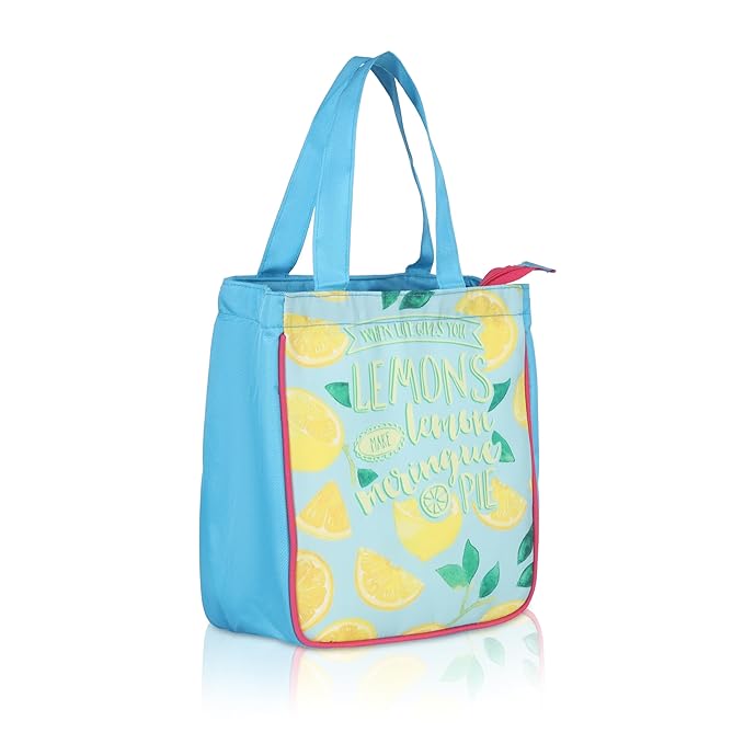 Echo Boomers Blue Mermaid Printed Lunch Bag- Insulated, Spacious & Stylish for School, Work, or Outings